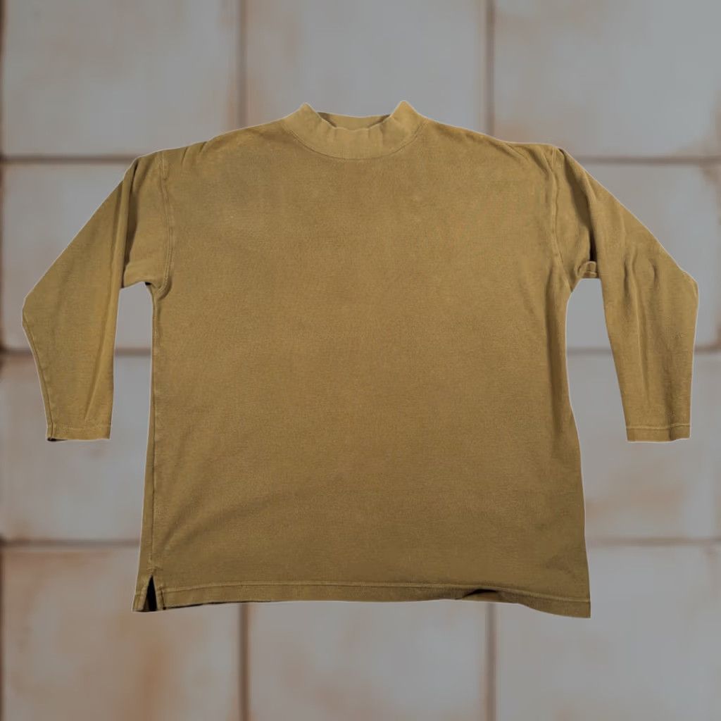 American Eagle Outfitters VINTAGE American Eagle Shirt Mens Regular Adult LARGE Green Mock Neck Military 90s Shirt Size US L / EU 52-54 / 3 - 1 Thumbnail