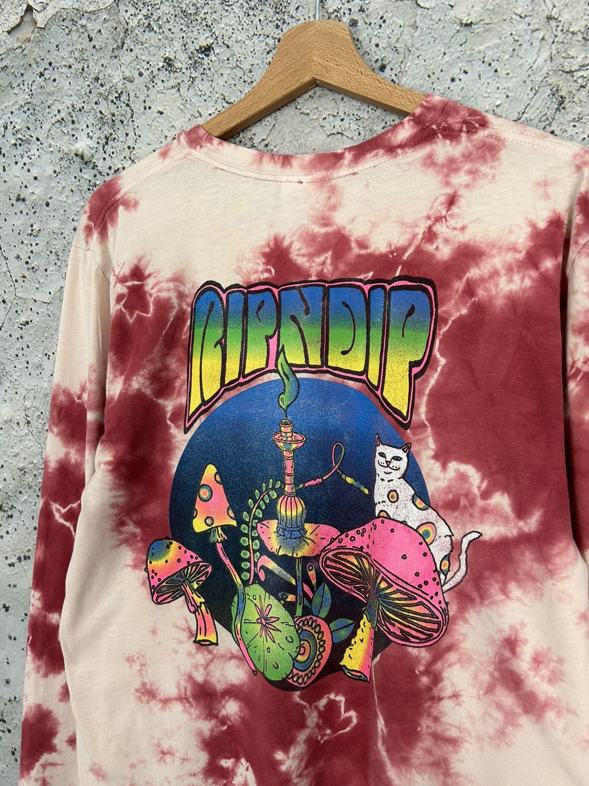 RIPNDIP RIPNDIP Tie Dye Longsleeve Mushroom Streetwear Skate Hype Size US M / EU 48-50 / 2 - 5 Thumbnail
