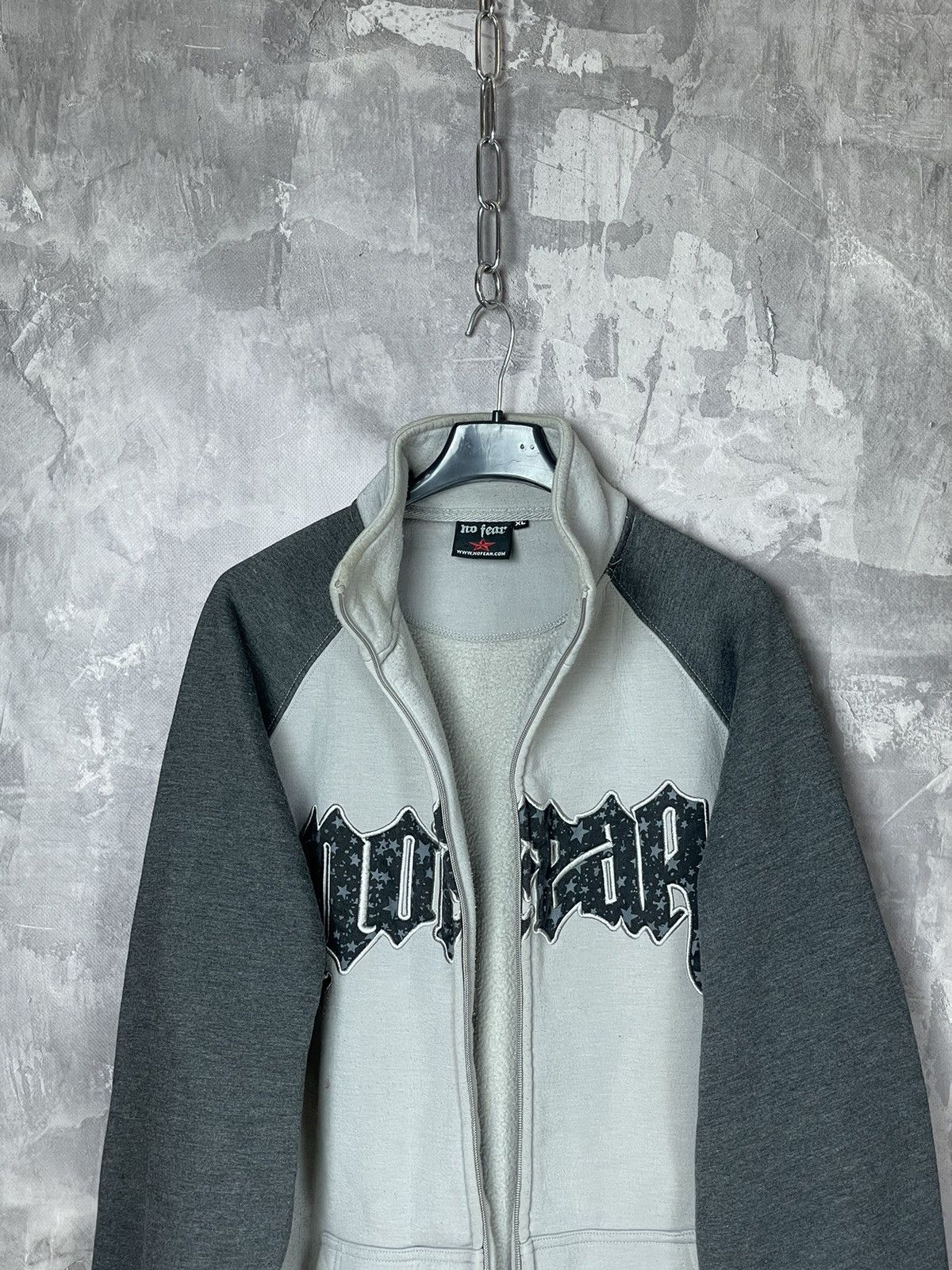 Affliction × No Fear Crazy Y2K Affliction Style No Fear Grunge Zip Up Black Size US XL / EU 56 / 4 - 2 Thumbnail