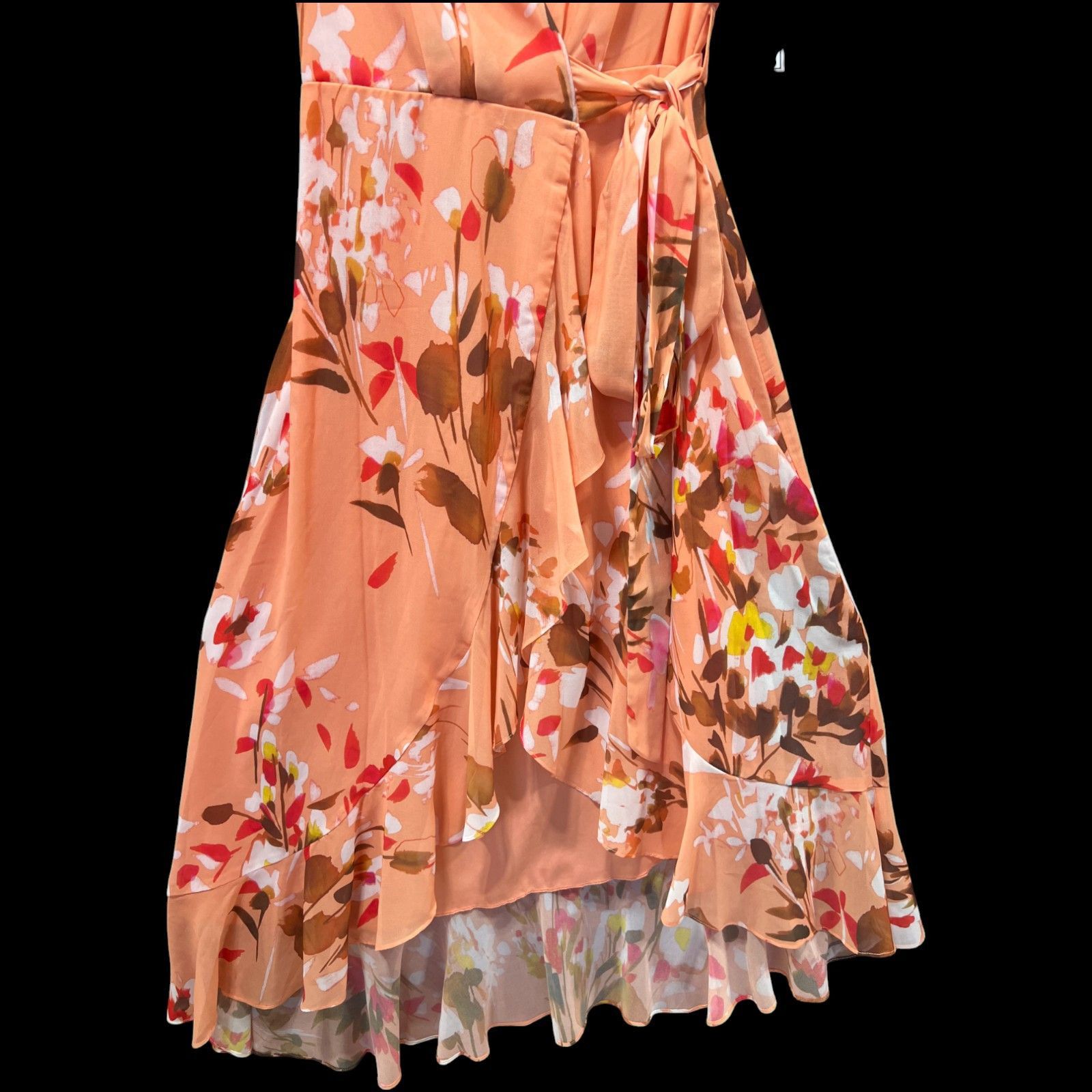 Other Premier Amour - Women's Short Sleeve Floral Midi Fit + Flare Size XS / US 0-2 / IT 36-38 - 16 Thumbnail