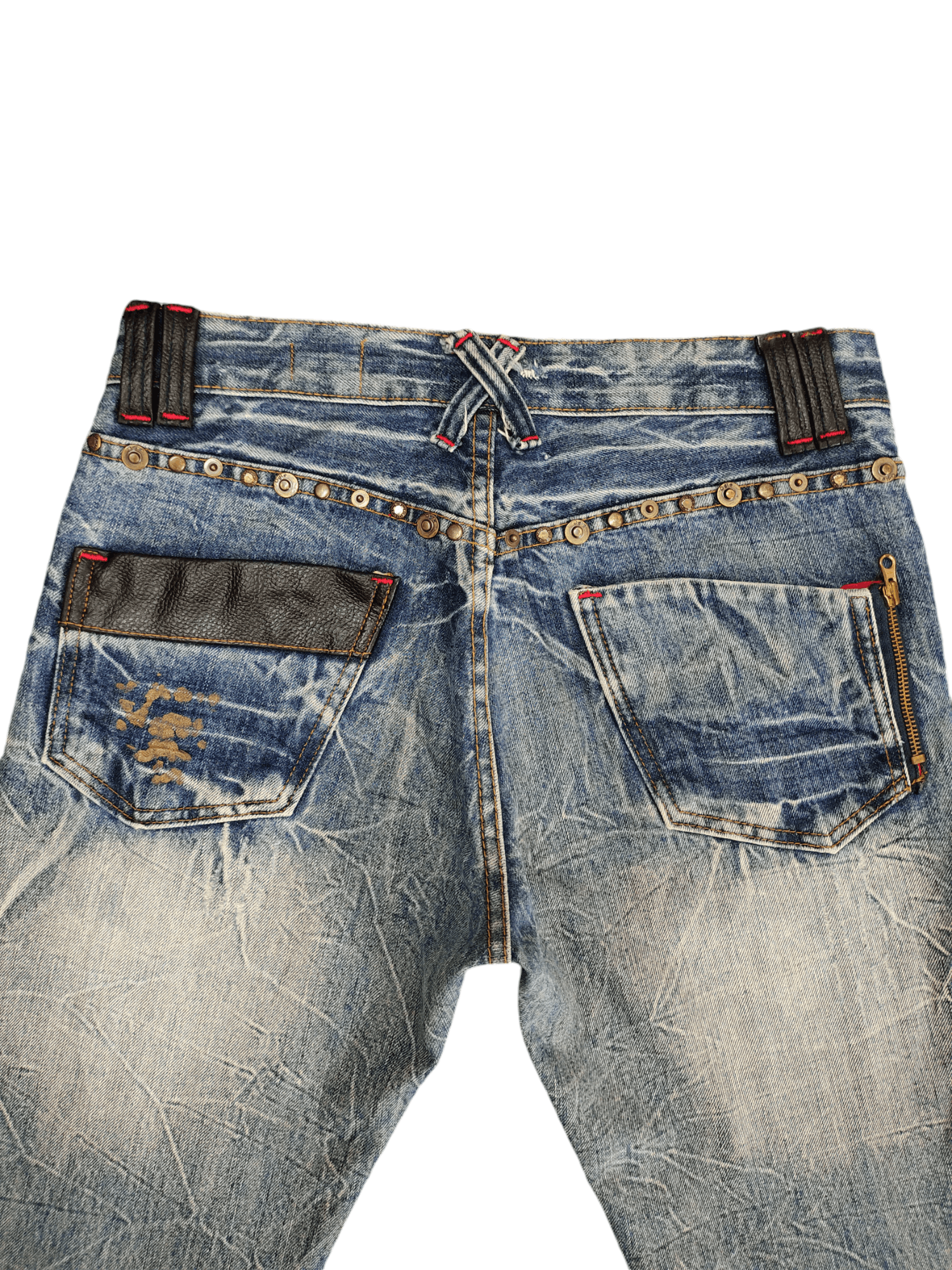 Hysteric Glamour Flare Jeans Legend Of Glamour Studded Distress Denim Bootcut Size US 30 / EU 46 - 17 Thumbnail