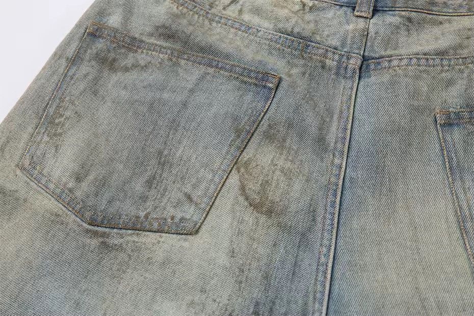 Other Retro Vintage Style Baggy Washed Ripped Y2k Shorts Size US 33 - 6 Thumbnail