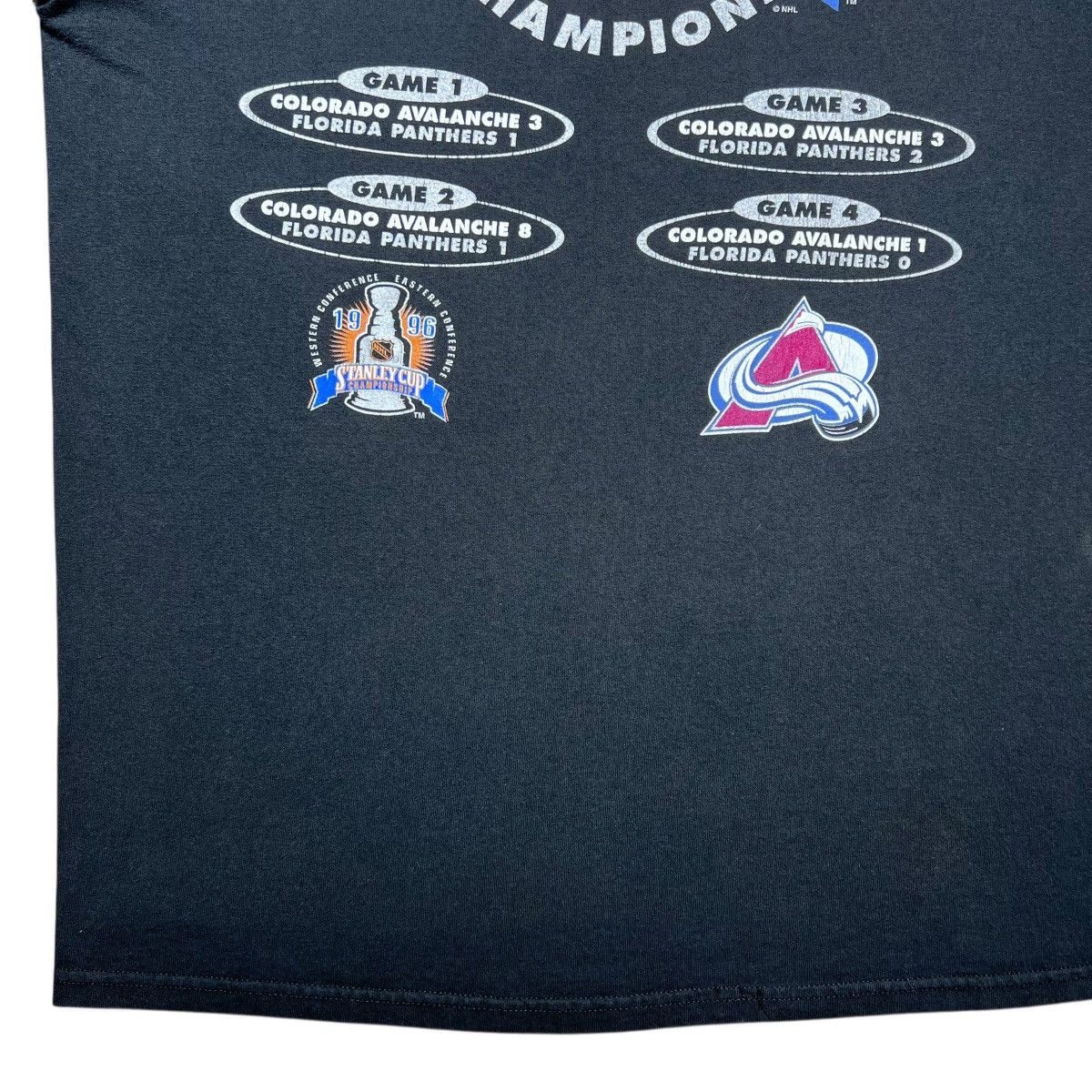 NHL 96 NHL Colorado Avalanche Stanley Cup Champions Graphic Tee Size US XL / EU 56 / 4 - 11 Thumbnail