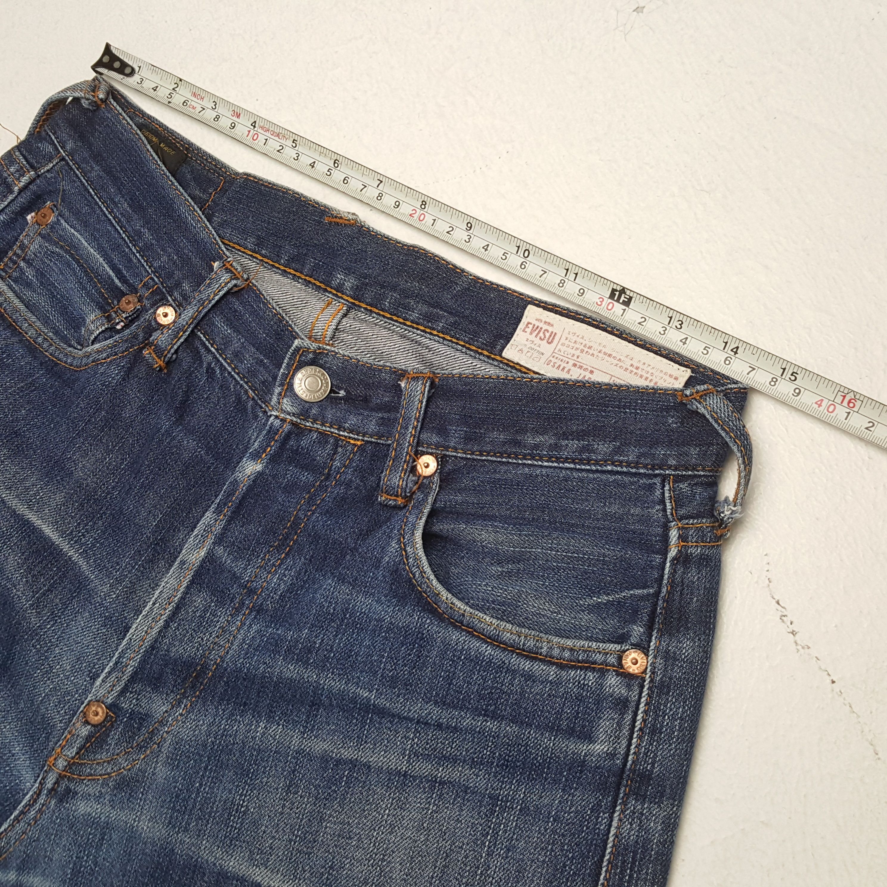 Japanese Brand × Vintage EVISU Japanese Brand Streetwear Custom Daicock Jeans Size US 29 - 7 Thumbnail