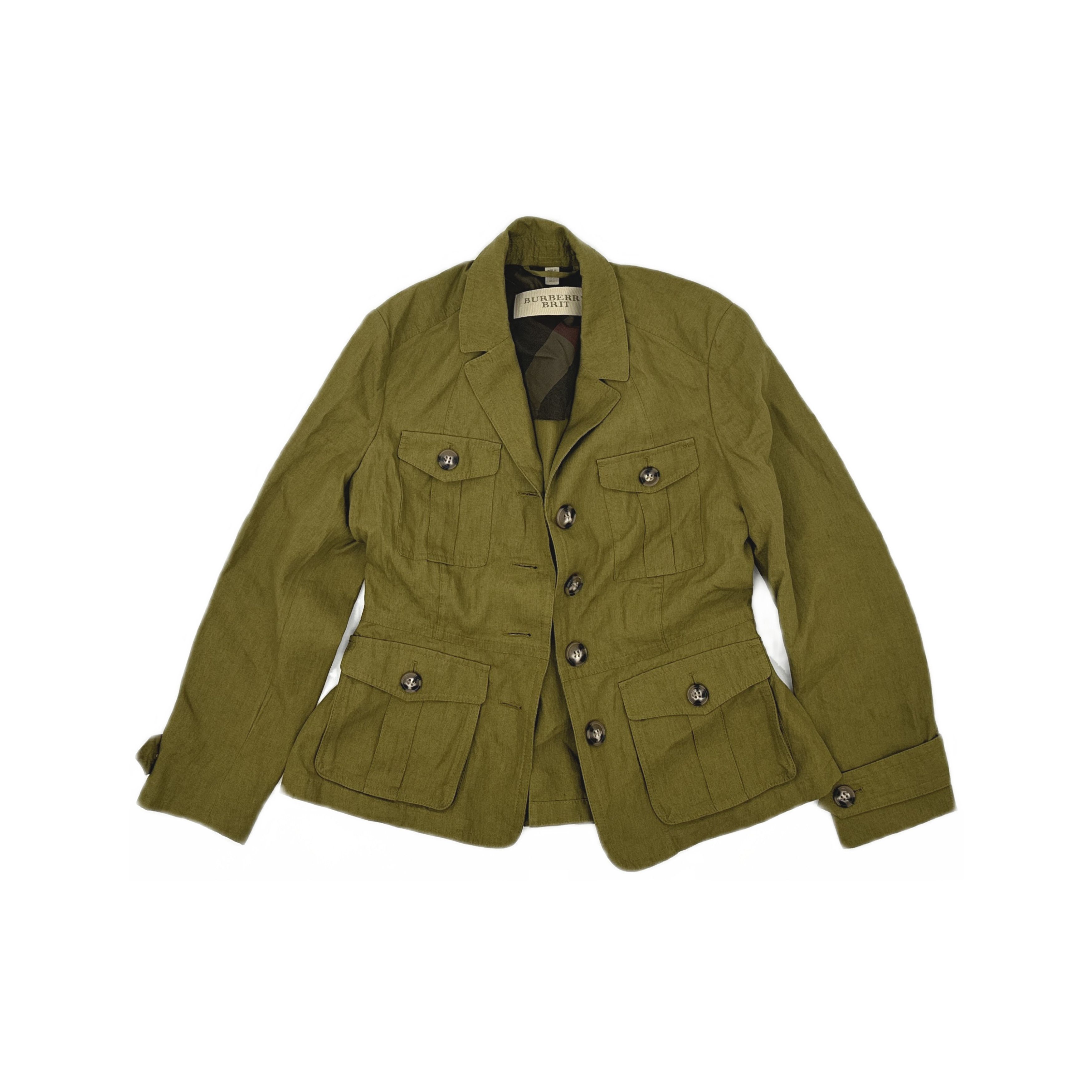 Burberry Burberry Brit Olive Green Jacket Size 8 Size M / US 6-8 / IT 42-44 - 1 Thumbnail
