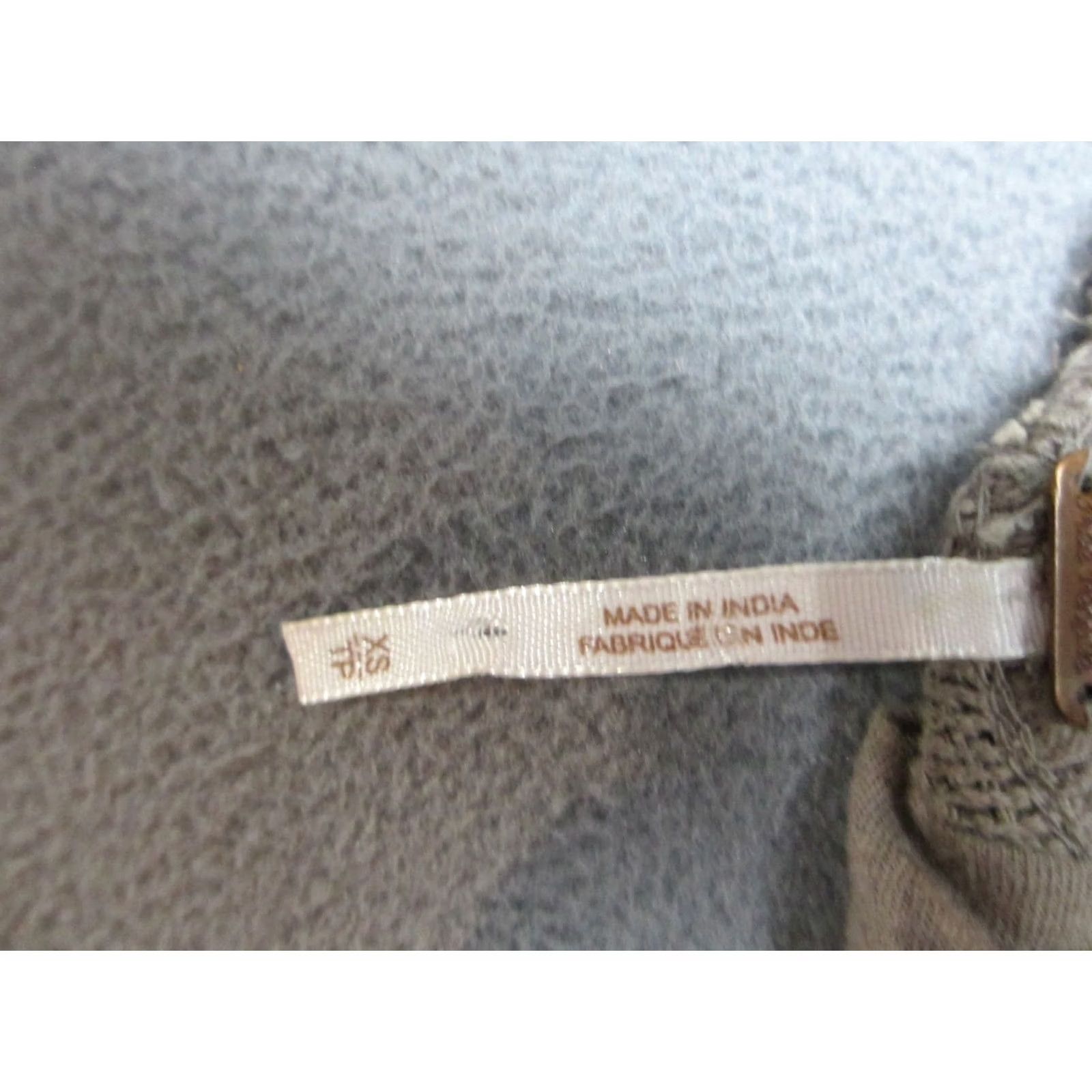 Free People Free People Tunic Top Womens XS Beige Textured Knit Mock Neck Keyhole Front Size XS / US 0-2 / IT 36-38 - 4 Thumbnail