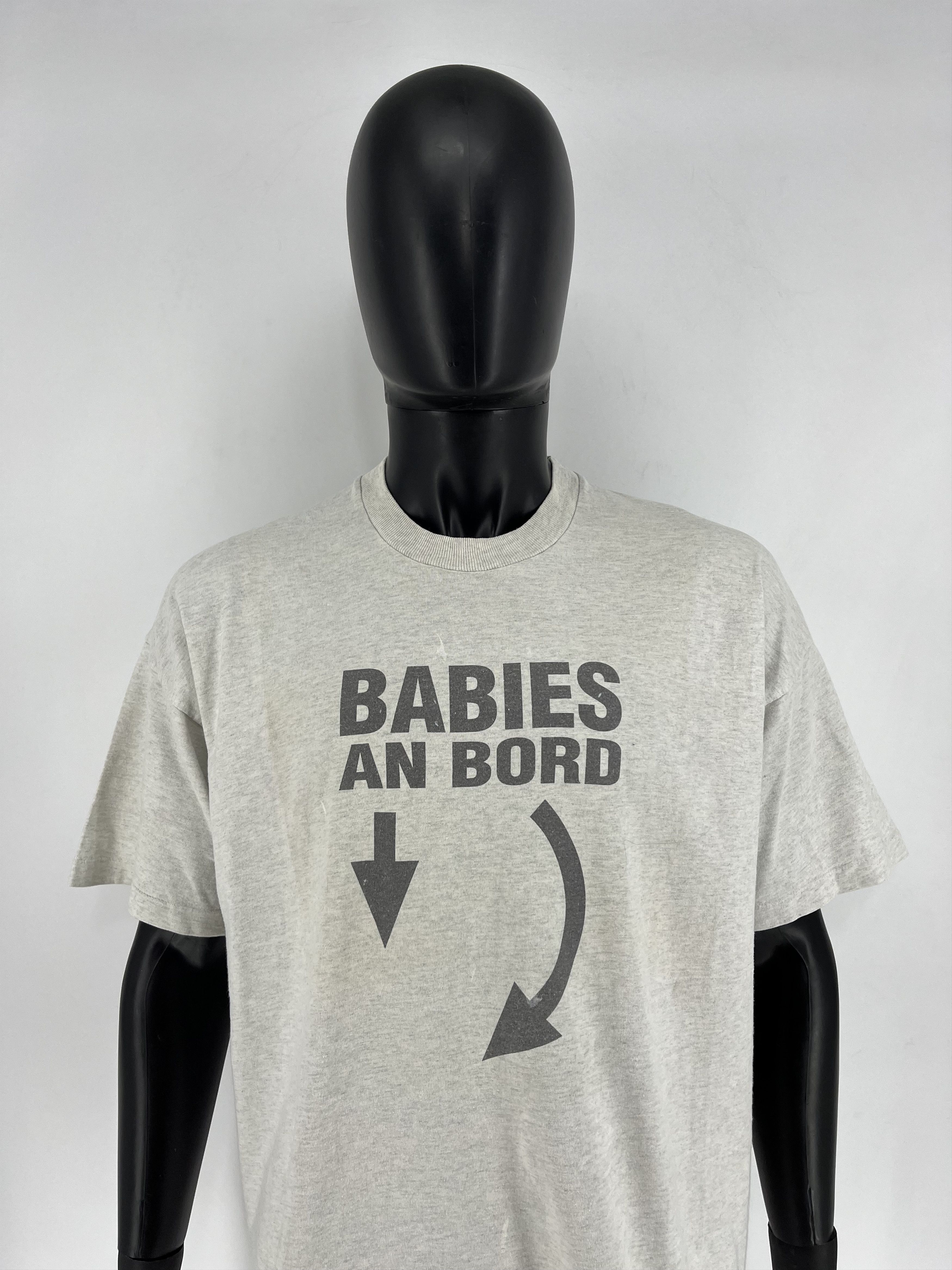 Band Tees Vintage Y2K Humor “Babies An Bord“ Size US XXL / EU 58 / 5 - 1 Thumbnail