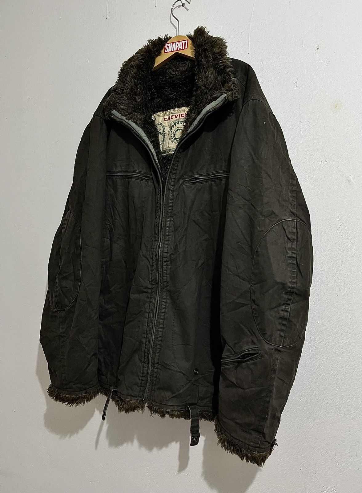 Chevignon Crazy Fur Japanese Chevignon Canvas Fur jacket Yasuyuki Styl Size US L / EU 52-54 / 3 - 8 Thumbnail