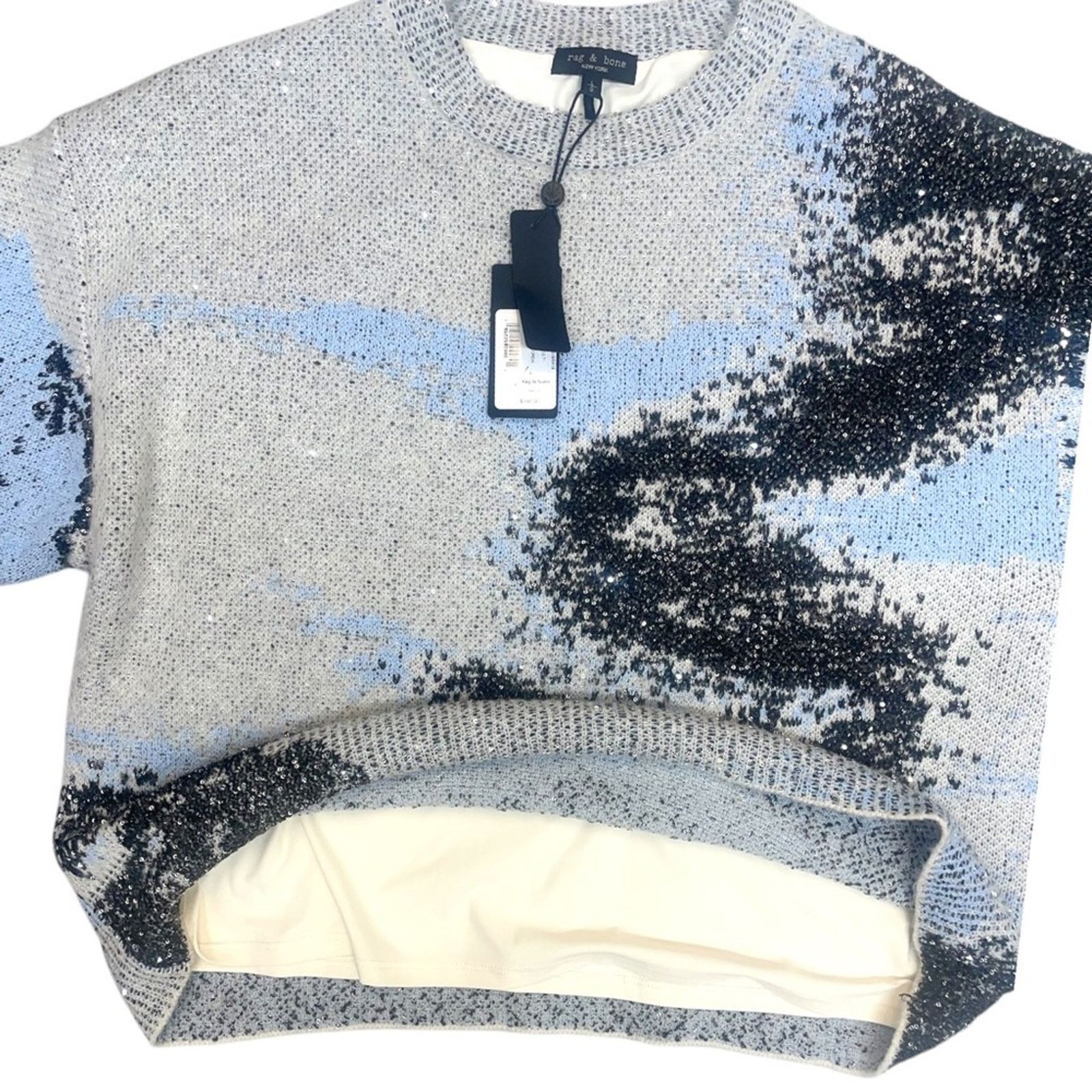 Rag & Bone NWT Rag & Bone Estelle Sequin Sweater size Large Size L / US 10 / IT 46 - 7 Thumbnail