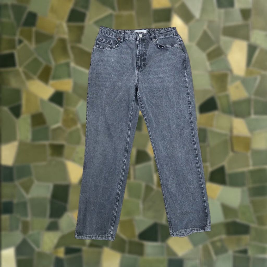 Free People Free People We The Free faded black high rise straight leg mom jeans 29 Size 29" - 1 Thumbnail