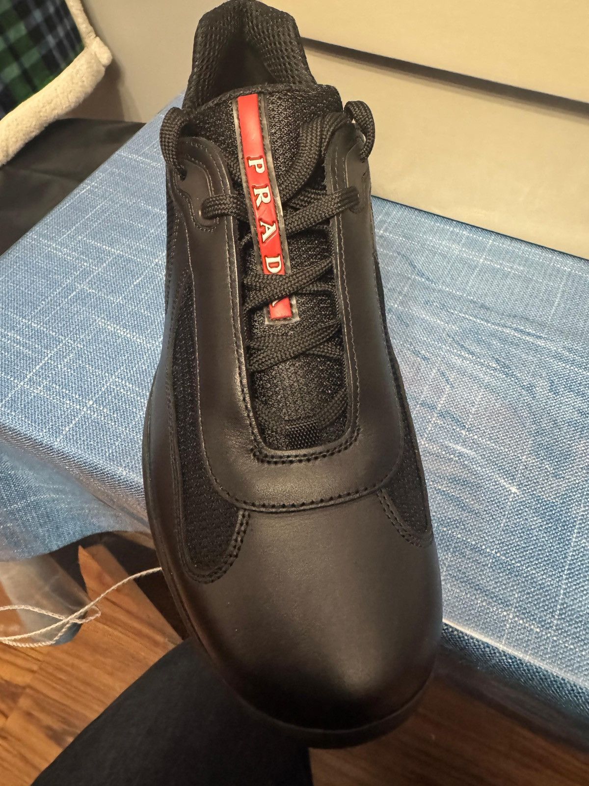 Prada Prada american cup sneakers black prada sz 6 Size US 6 / EU 39 - 11 Thumbnail