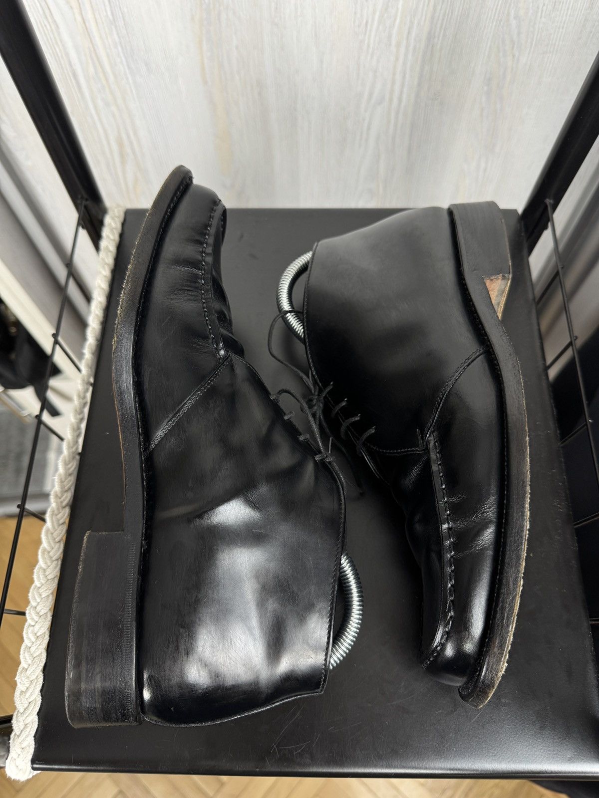 Premiata Premiata black leather boots avant garde made in Italy Size US 7 / EU 40 - 8 Thumbnail