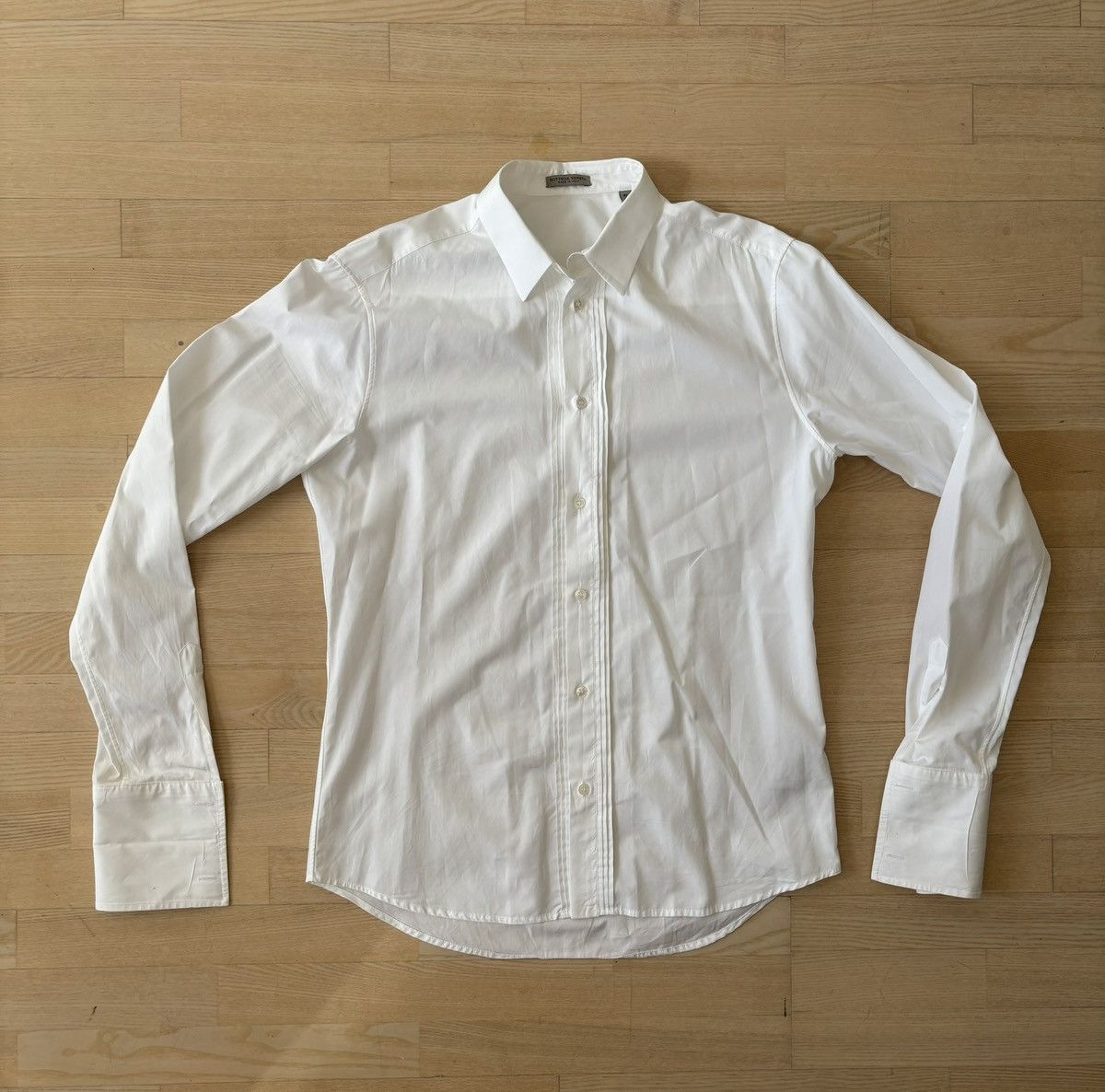 Bottega Veneta Bottega Veneta Plissé Button Up Shirt Size US L / EU 52-54 / 3 - 1 Thumbnail