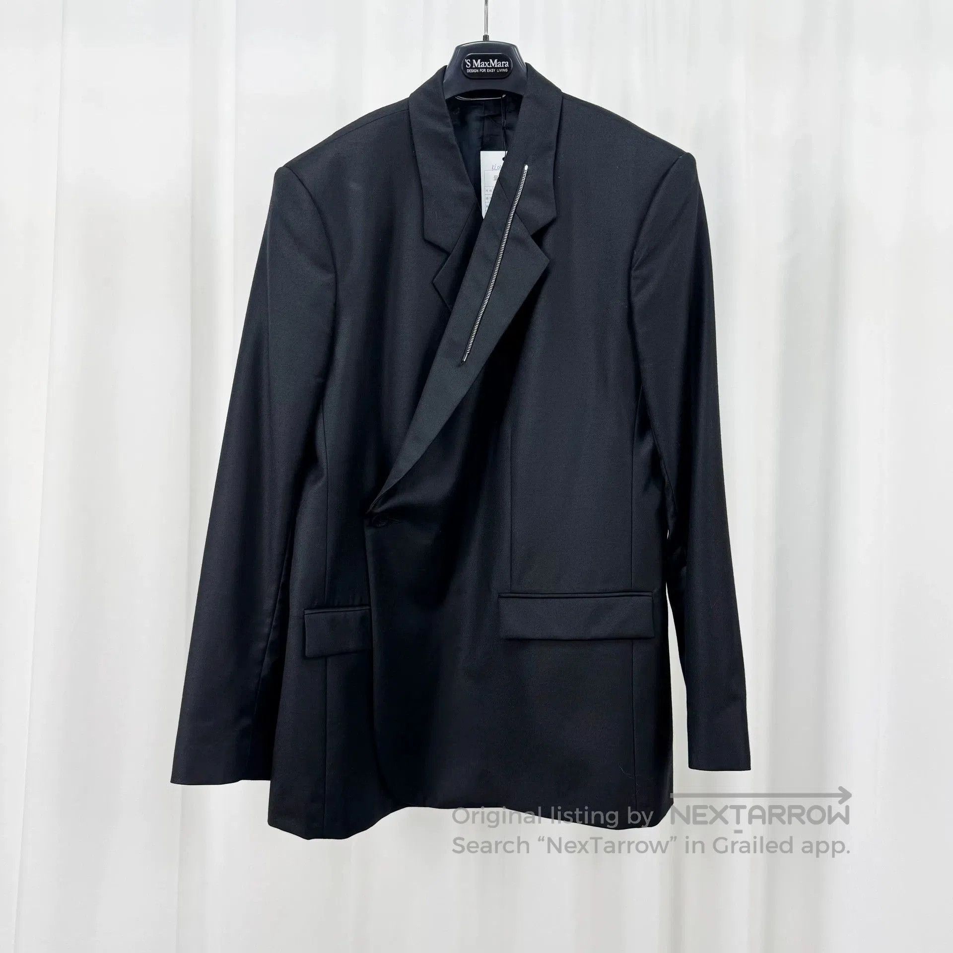 Dior Dior Black Wool Chain Blazer Coat. Size US XXL / EU 58 / 5 - 1 Thumbnail