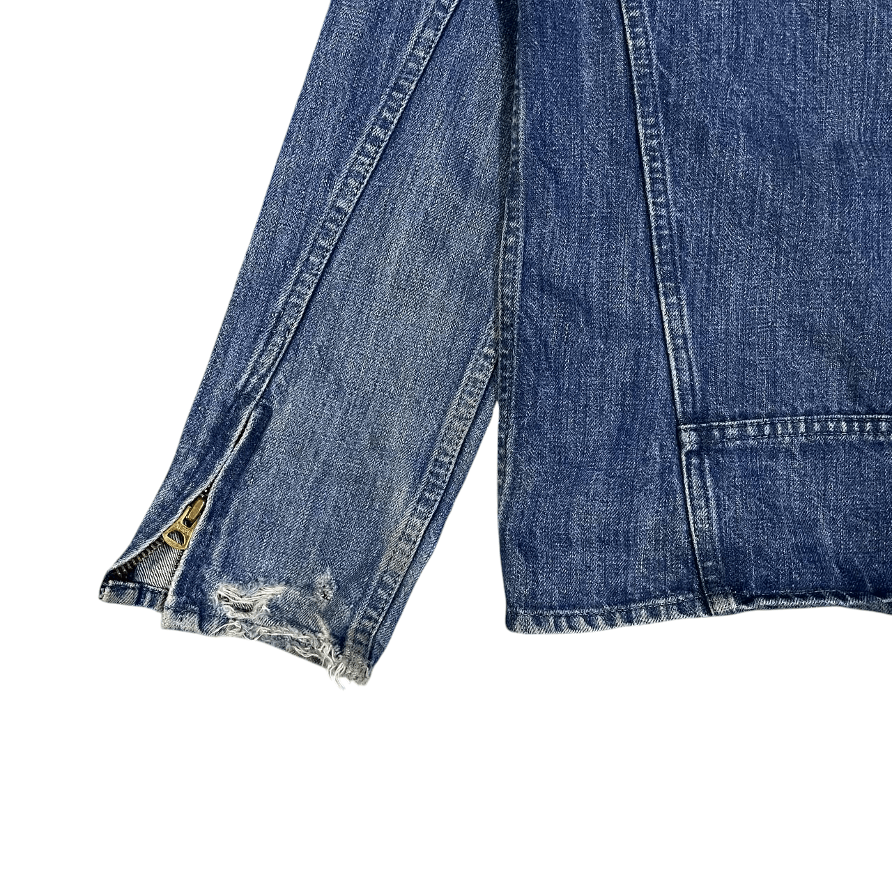 Paul Smith Red Ear Vintage Pual Smith Red Ear Selvedge Denim Biker Jacket Size US M / EU 48-50 / 2 - 14 Thumbnail