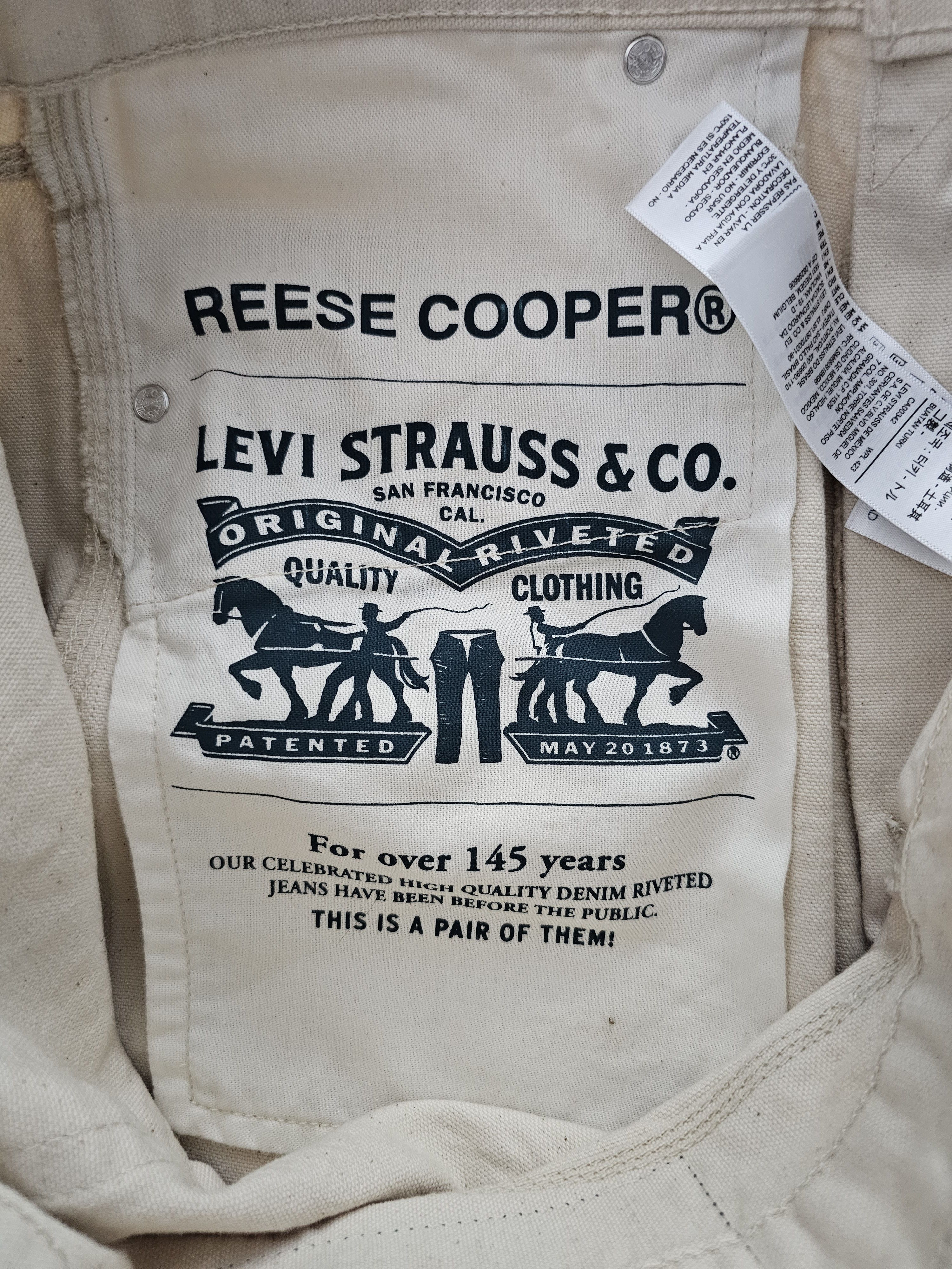 Levi's × Reese Cooper New Levi's x Reese Cooper Straight Fit Jeans Ecru W34L34 Size US 34 / EU 50 - 9 Thumbnail