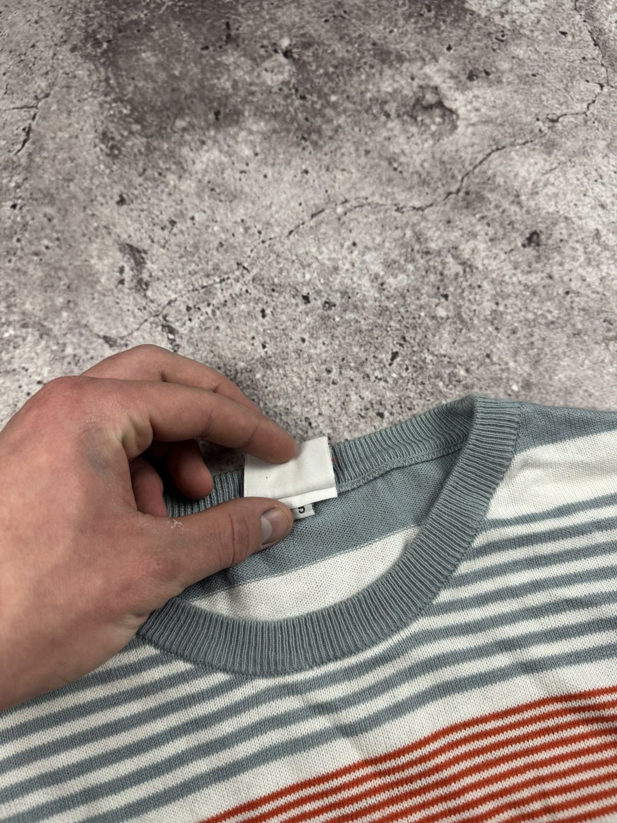 Lacoste Vintage Lacoste Striped Y2K Sweater Crewneck Vintage Cotton Size US L / EU 52-54 / 3 - 4 Thumbnail