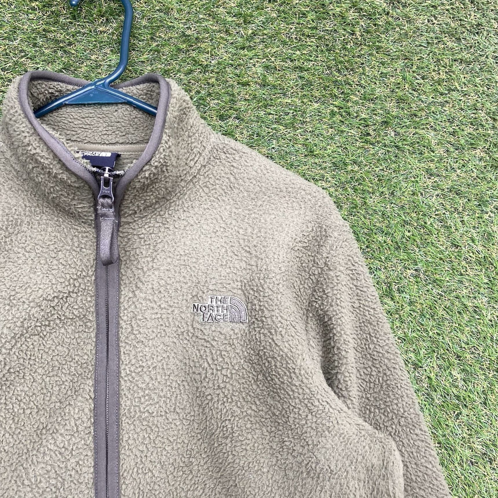The North Face VINTAGE The North Face Dunraven Sherpa Jacket Mens Small Olive Green Full Zip Pockets Size S / US 4 / IT 40 - 3 Thumbnail
