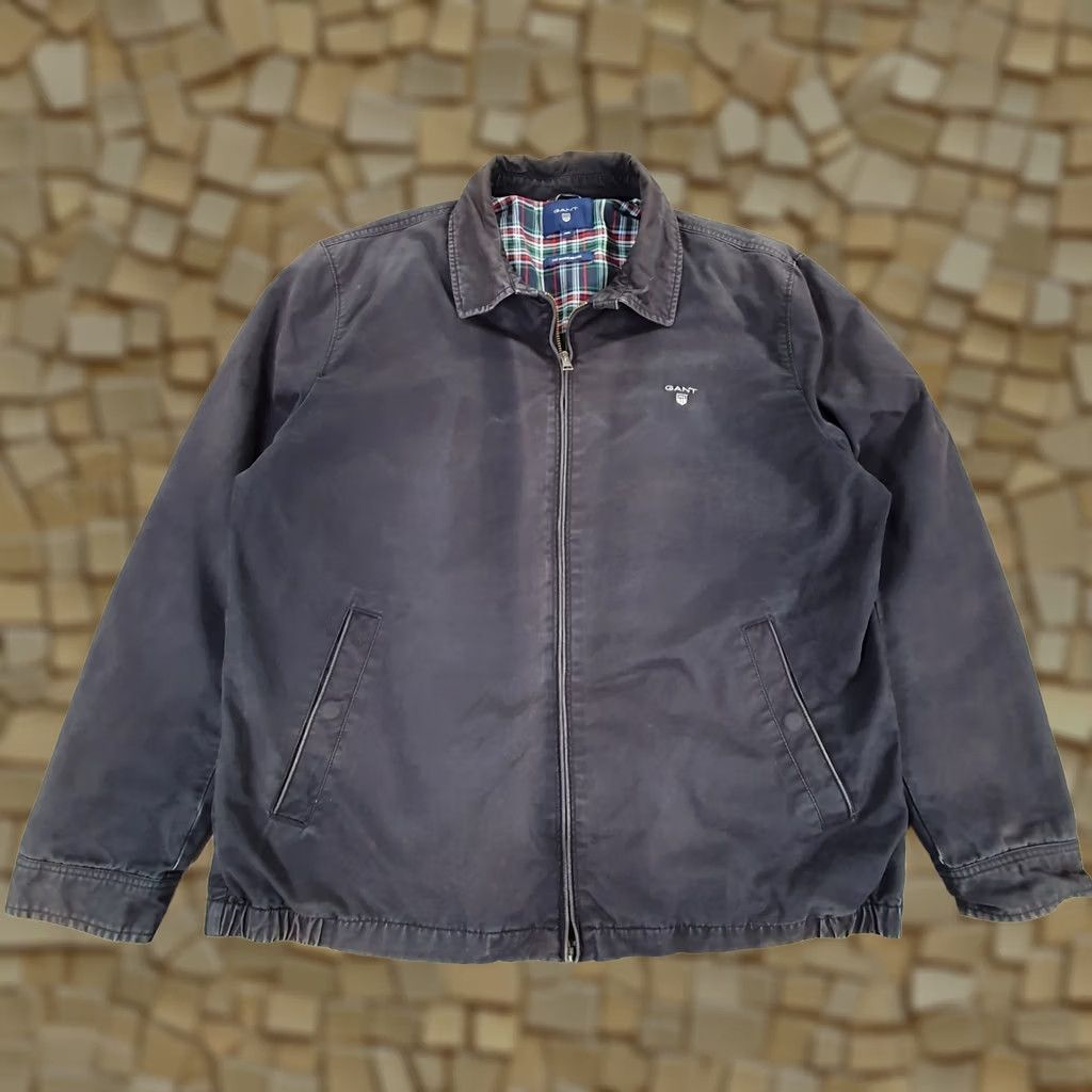 Gant GANT Mens Jacket Navy Blue Cotton Full Zip - Vintage - 2XL - Casual with Collared Design - Size US XXL / EU 58 / 5 - 1 Thumbnail