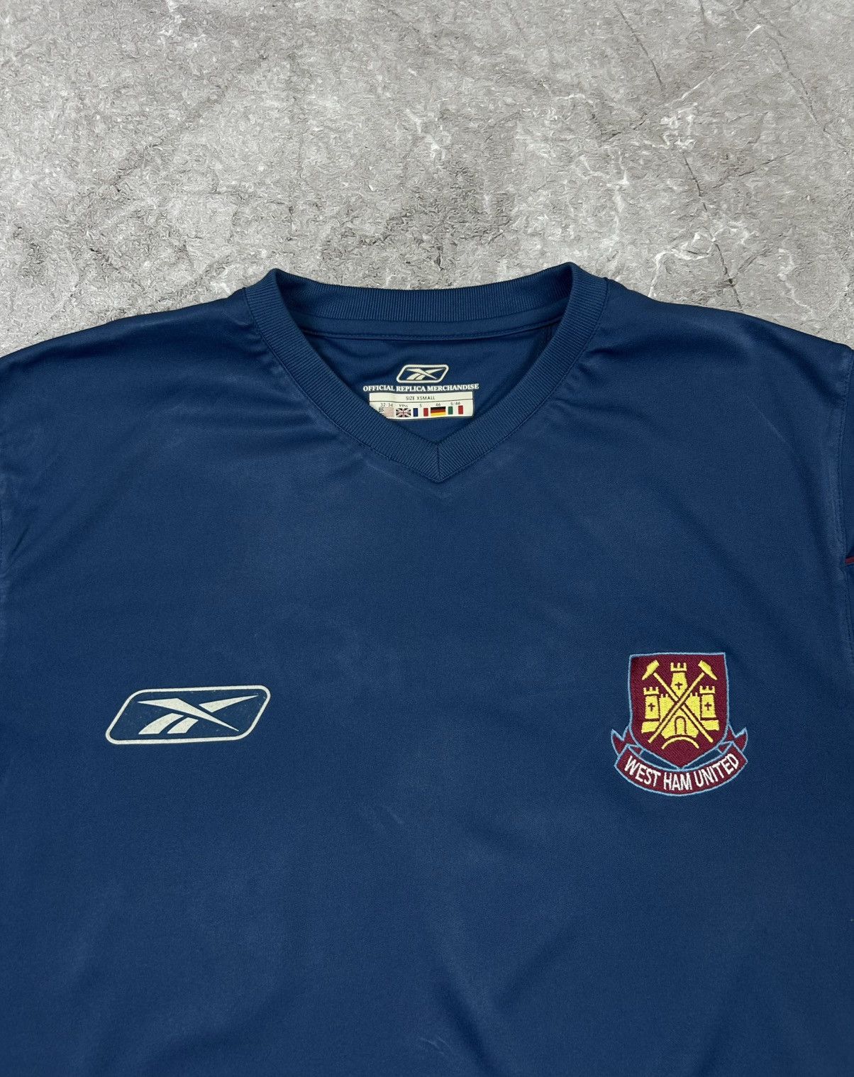 Reebok × Vintage WEST HAM UNITED 2004/06 MEN'S SOCCER JERSEY TRACKSUIT Size US S / EU 44-46 / 1 - 5 Thumbnail