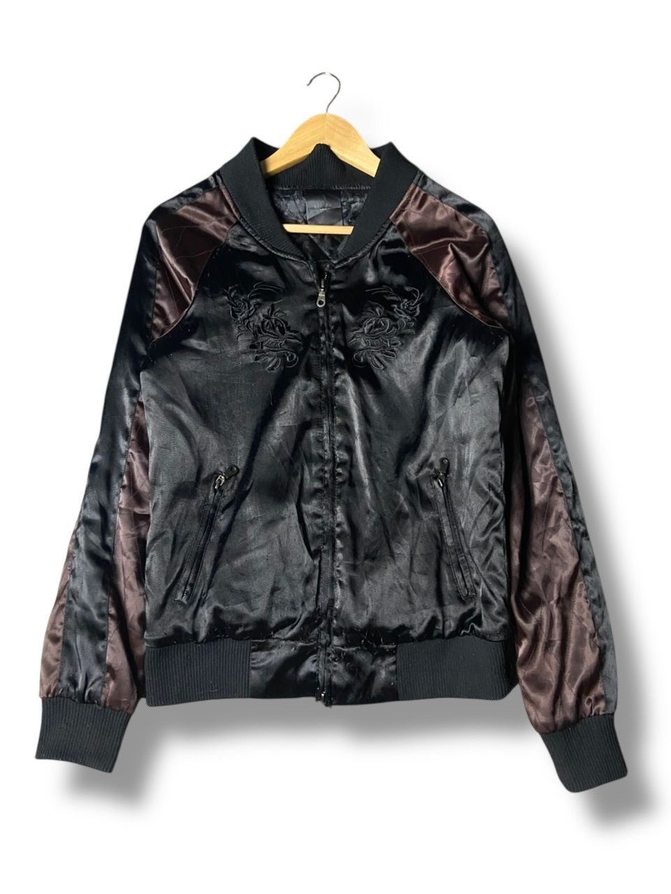Japanese Brand MIDAS Brand Embroidered Cross Sukajan Jacket (158) Size US XXS / EU 40 - 1 Thumbnail
