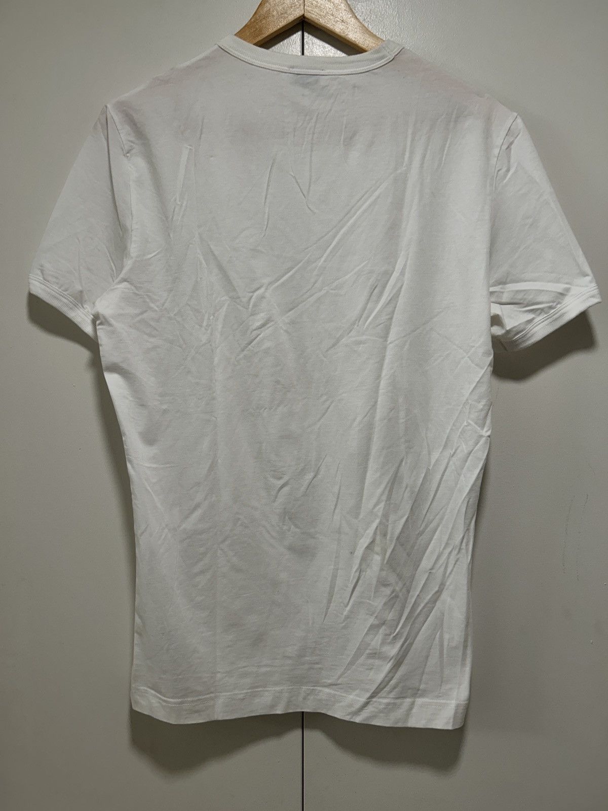 Dolce & Gabbana White stretch logo crewneck t-shirt Size US M / EU 48-50 / 2 - 8 Thumbnail