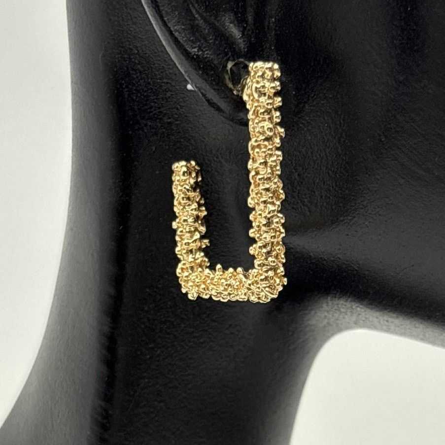 Other Gold Rectangle Earrings Size ONE SIZE - 1 Thumbnail