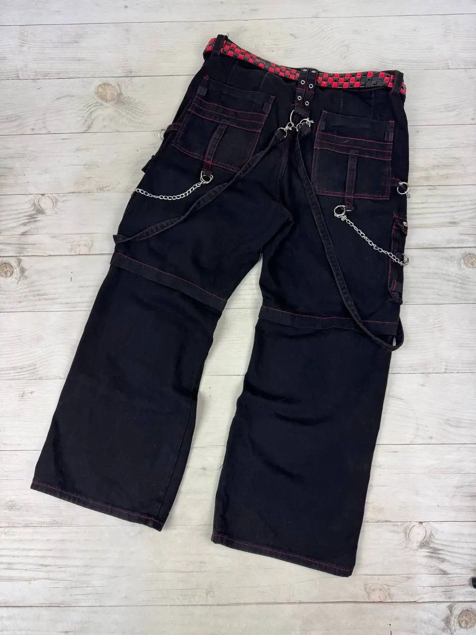 Vintage Romwe Skull Baggy Pants Y2K Size US 32 / EU 48 - 13 Thumbnail