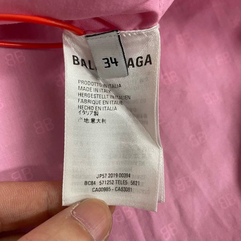 Balenciaga Balenciaga size 34 Double b powder short sleeve shirt Size S / US 4 / IT 40 - 5 Thumbnail