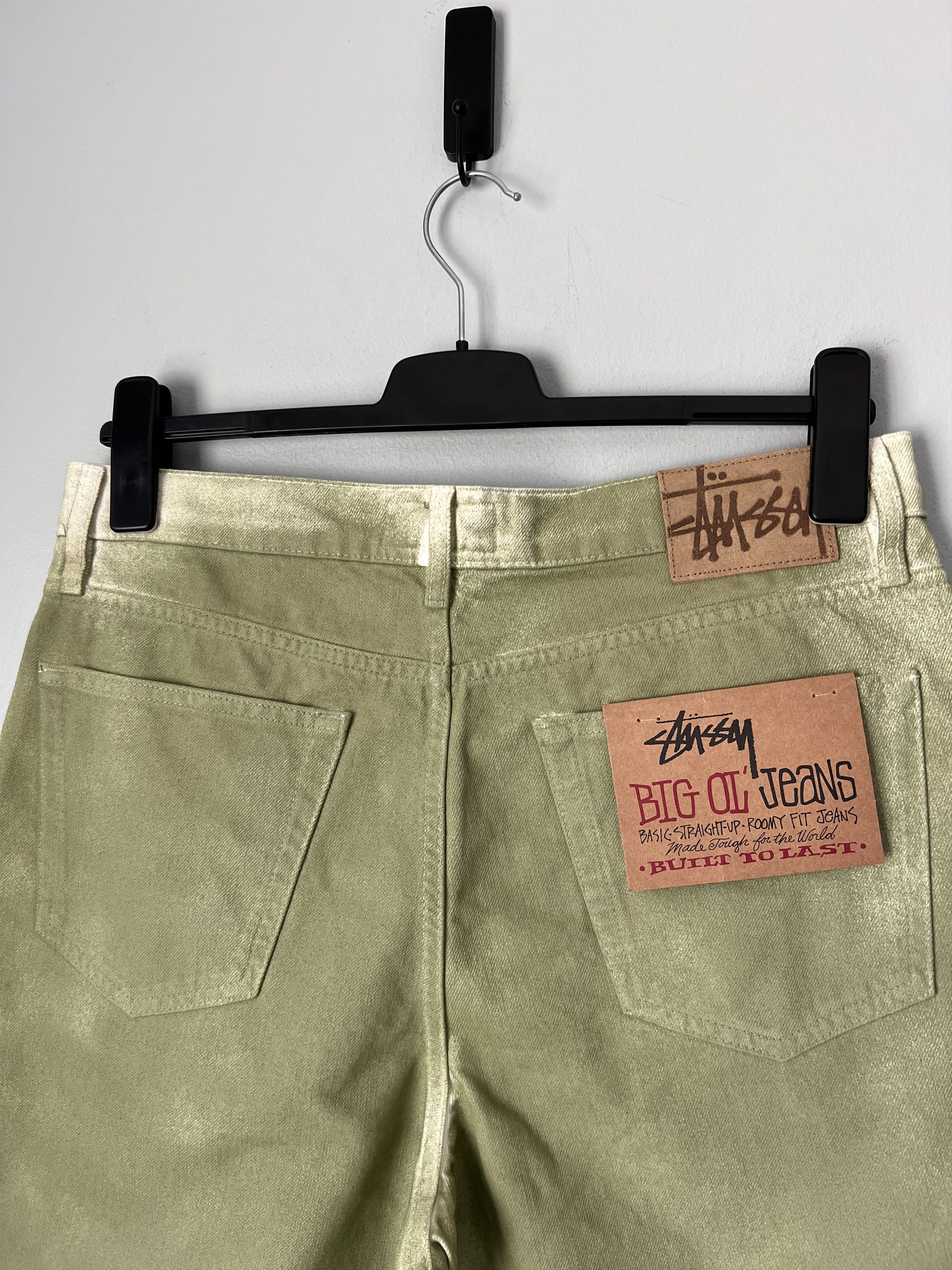 Stussy Stussy Big Ol Jeans in Olive Spray Dye Size US 32 / EU 48 - 5 Thumbnail