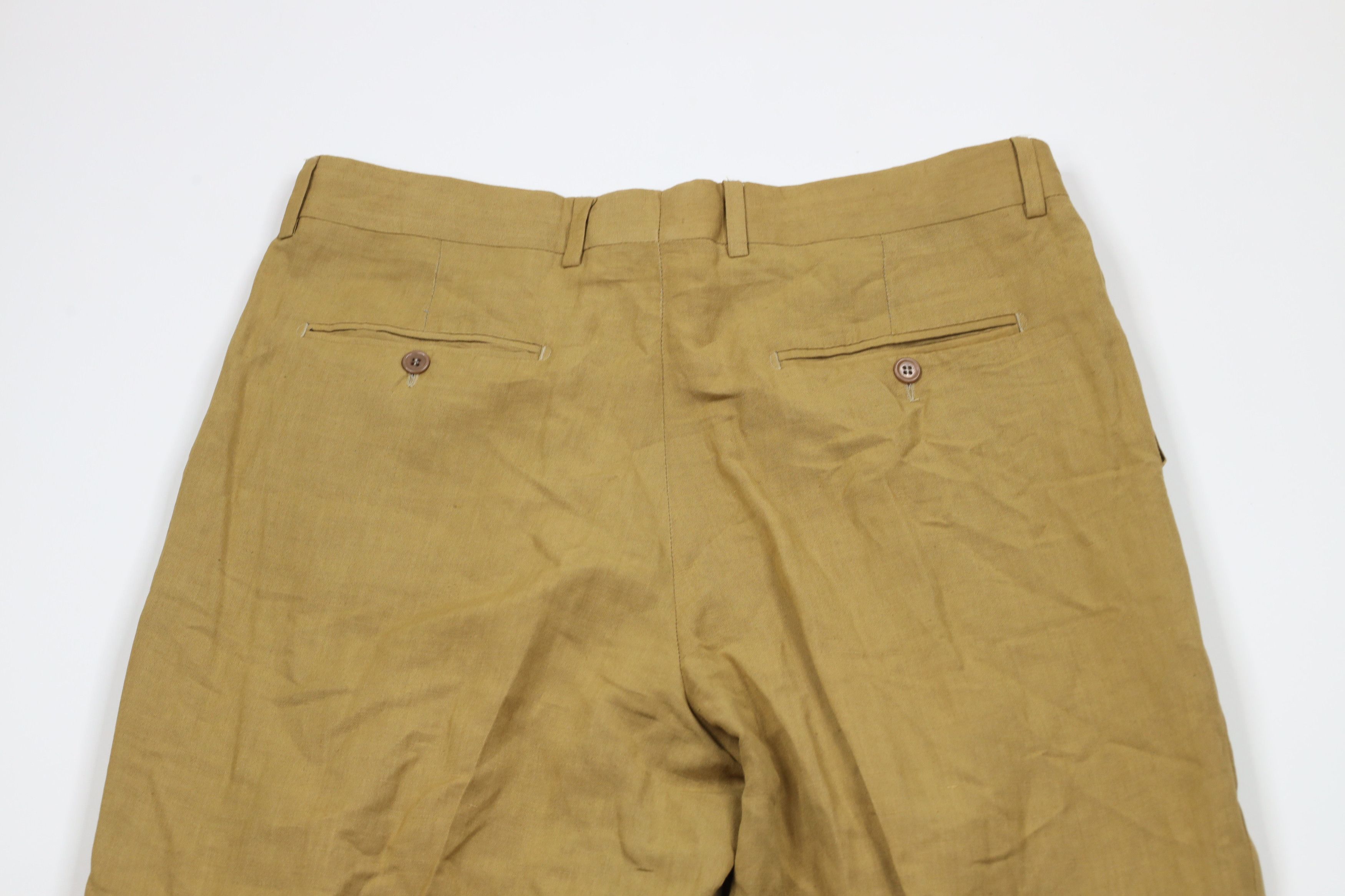 Vintage Vintage 90s Streetwear Wide Leg Linen Blend Chino Pants Size US 34 / EU 50 - 9 Thumbnail