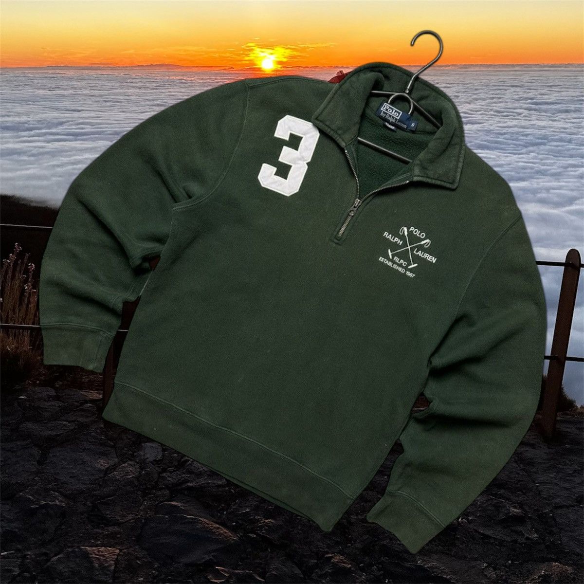 Polo Ralph Lauren Vintage polo Ralph Lauren zip 1/4 sweatshirt logo 3 Size S Size US S / EU 44-46 / 1 - 1 Thumbnail