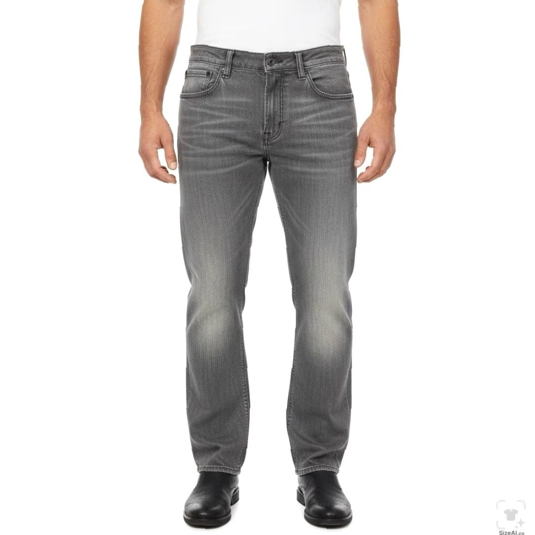 Levi's Levi's 511 Jeans Mens 34x32 Gray Light Wash Slim Skinny Zip Fly Mid Rise Denim Size US 34 / EU 50 - 4 Thumbnail