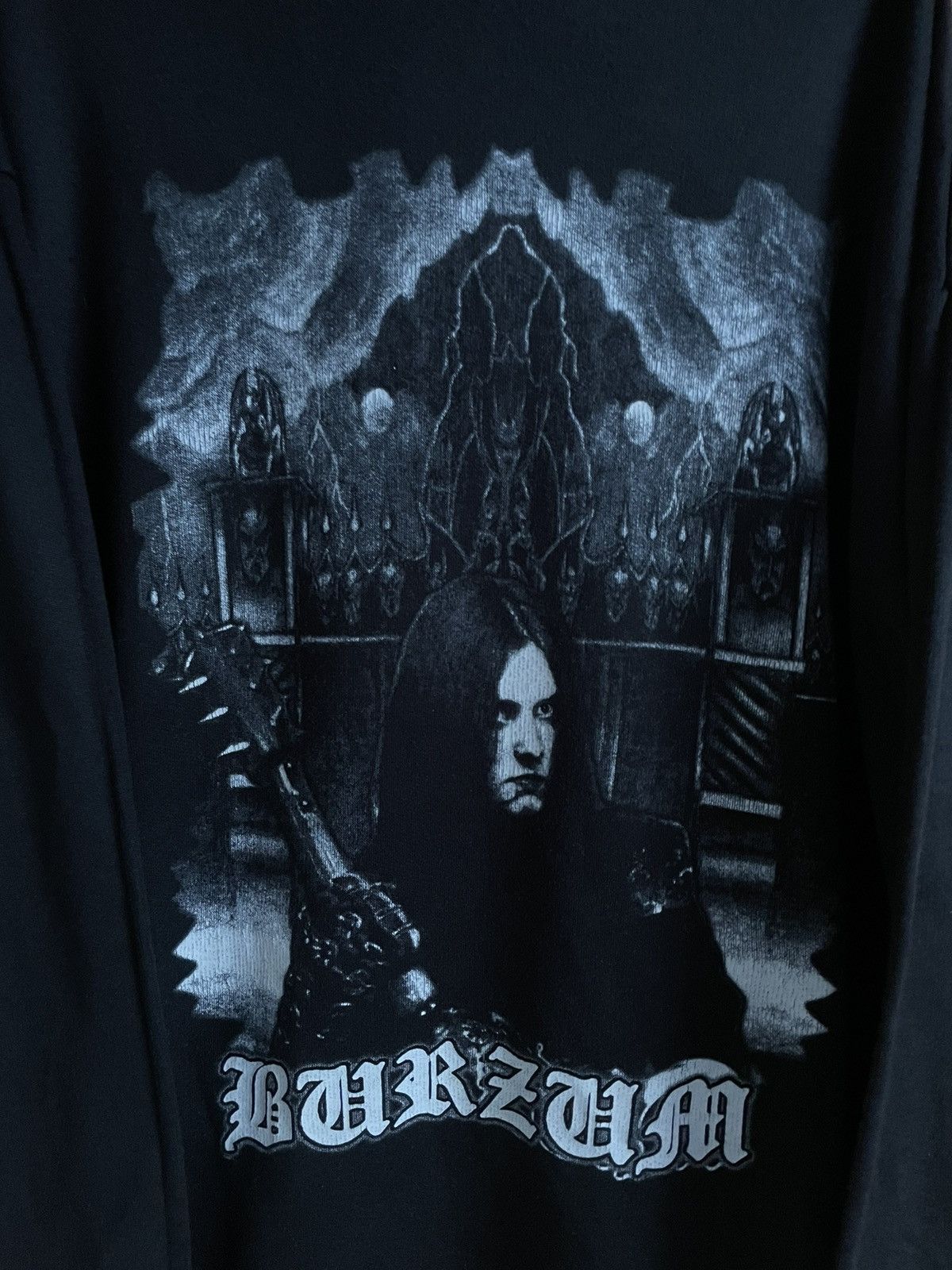 Vintage RARE Vintage Burzum hoodie 2000s black metal 90s Size US XL / EU 56 / 4 - 2 Thumbnail