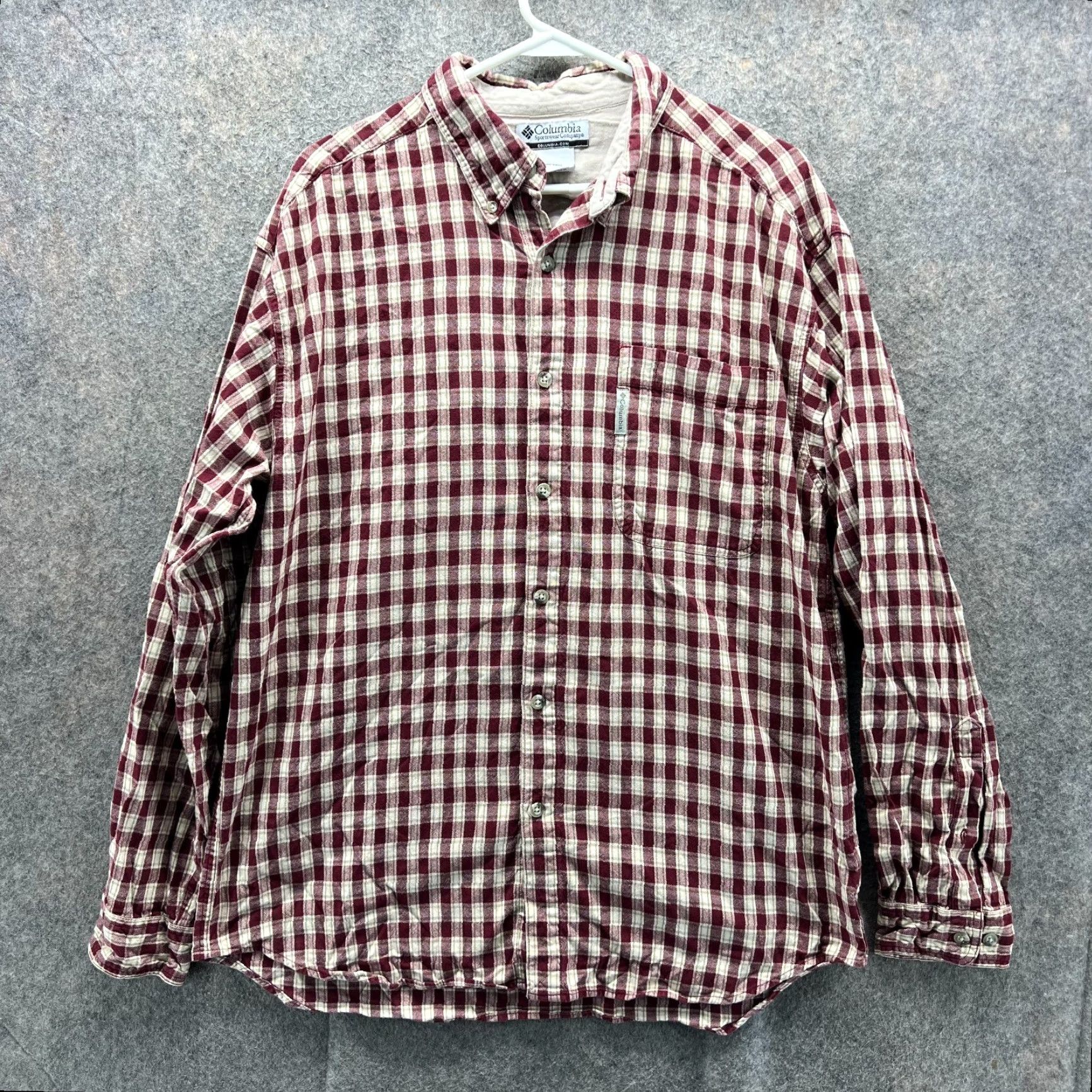 Vintage VINTAGE Columbia Shirt Mens Large Red Beige Button Down Flannel Plaid Sportswear Size US L / EU 52-54 / 3 - 2 Thumbnail