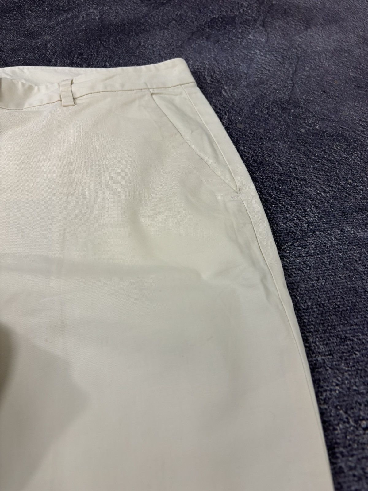 Moncler Vintage Moncler Women’s Straight Fit Cream Pants Trousers Size 34" / US 12 / IT 48 - 7 Thumbnail