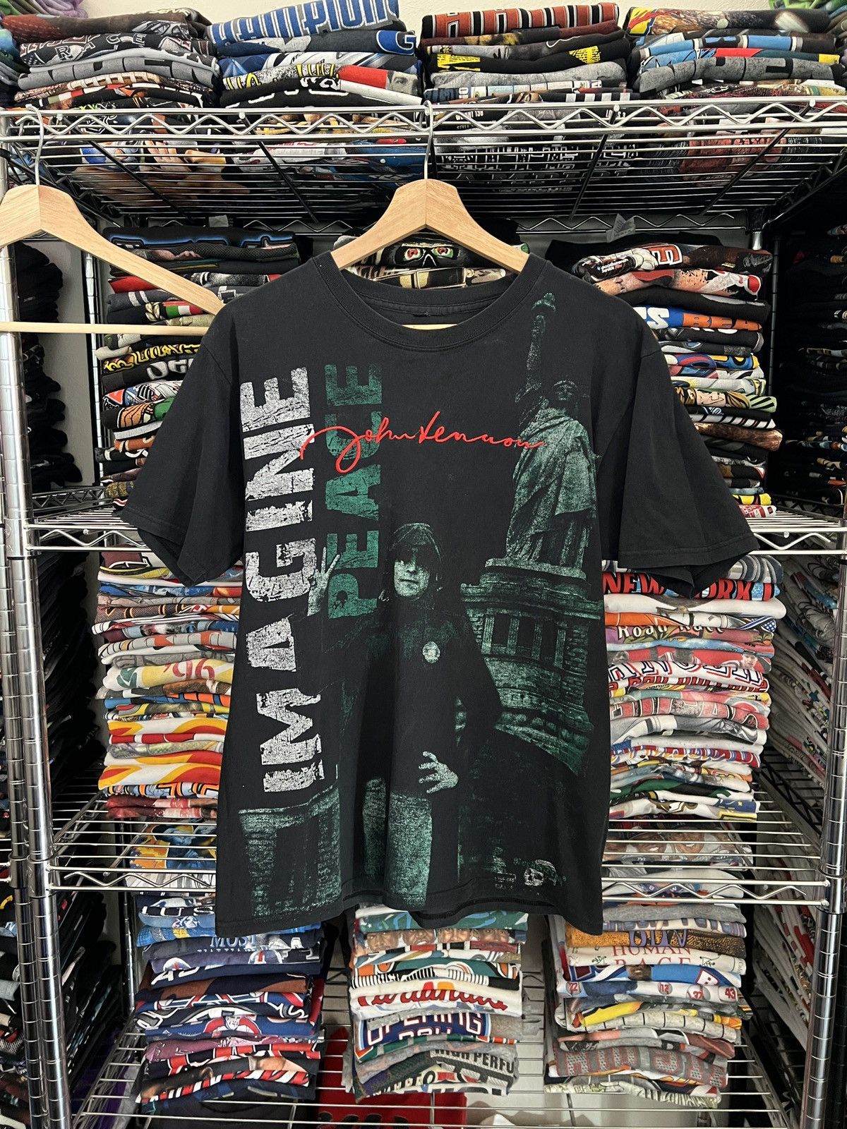 Band Tees 2000s John Lennon Imagine The Beatles Mexican Bootleg Size US M / EU 48-50 / 2 - 1 Thumbnail