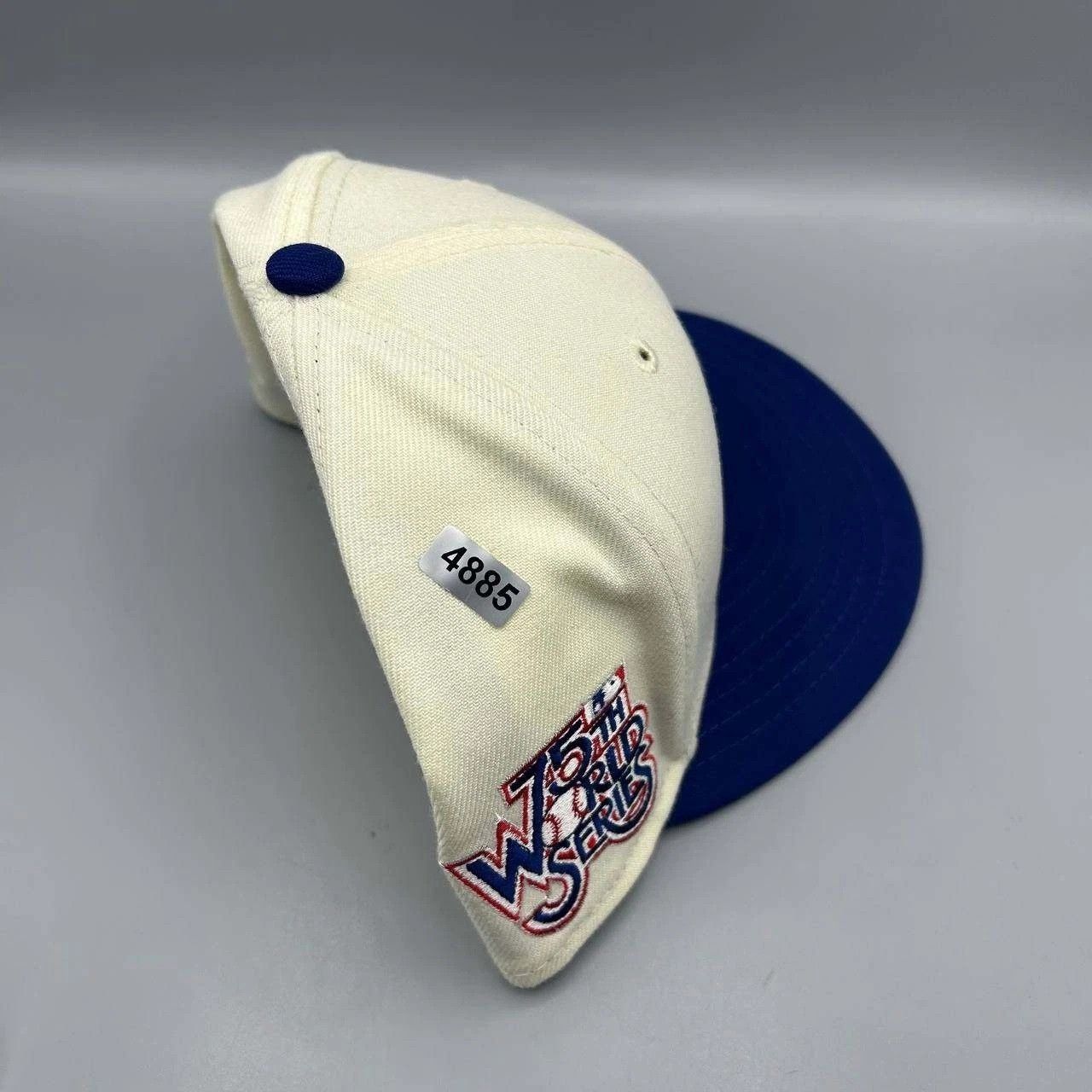 New Era Los Angeles LA Dodgers Hat Men 7 1/8 White Blue MLB Fitted Size ONE SIZE - 10 Thumbnail