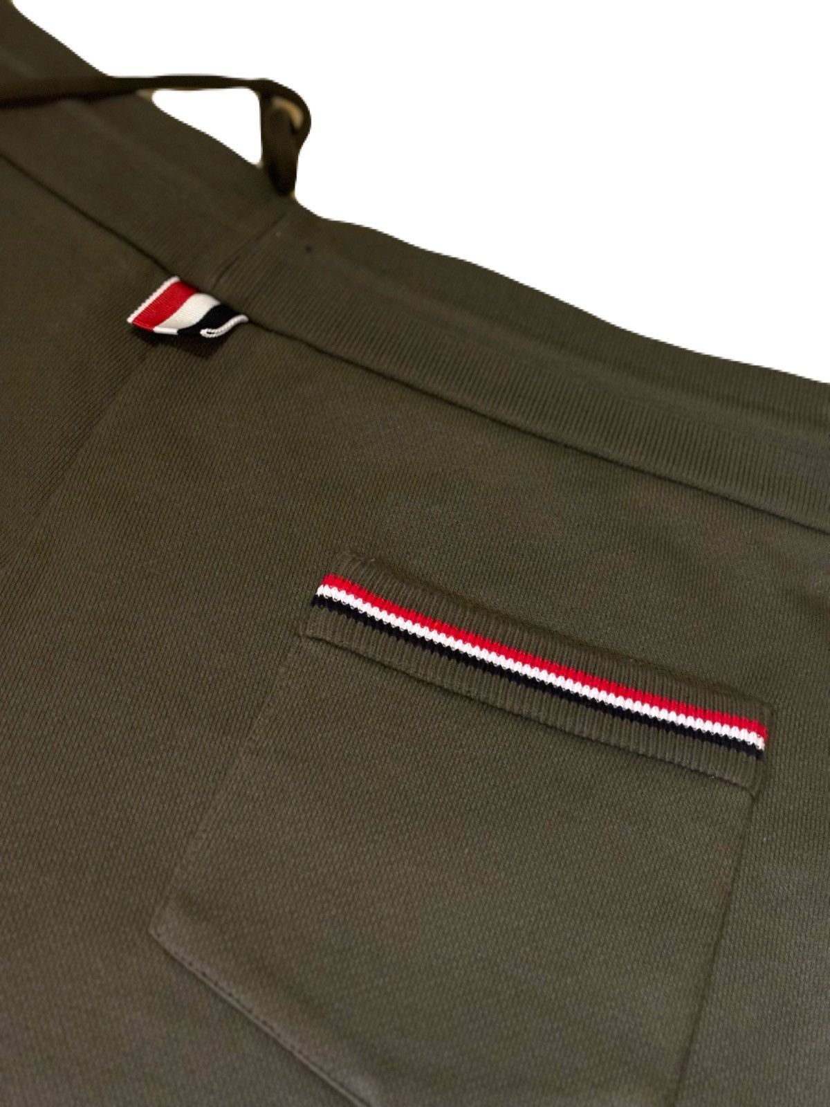Thom Browne SZ 5 Thom Browne Mid Thigh Sweatshorts W/ RWB Patch Pkt, NWT Size US 36 / EU 52 - 3 Thumbnail