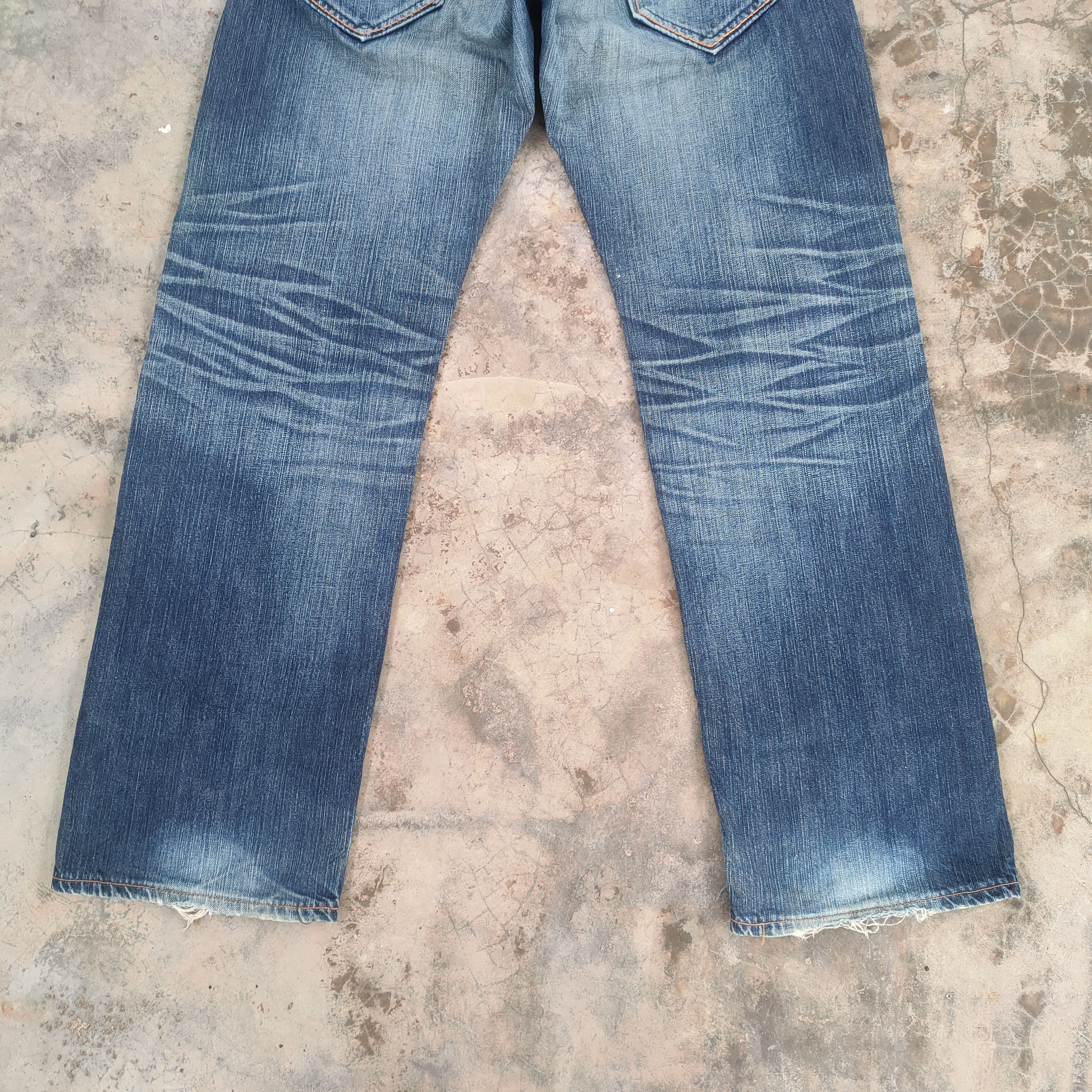 Edwin W36 VINTAGE EDWIN XV MUD WASHED RIPPED JEANS DENIM PANTS Size US 36 / EU 52 - 11 Thumbnail