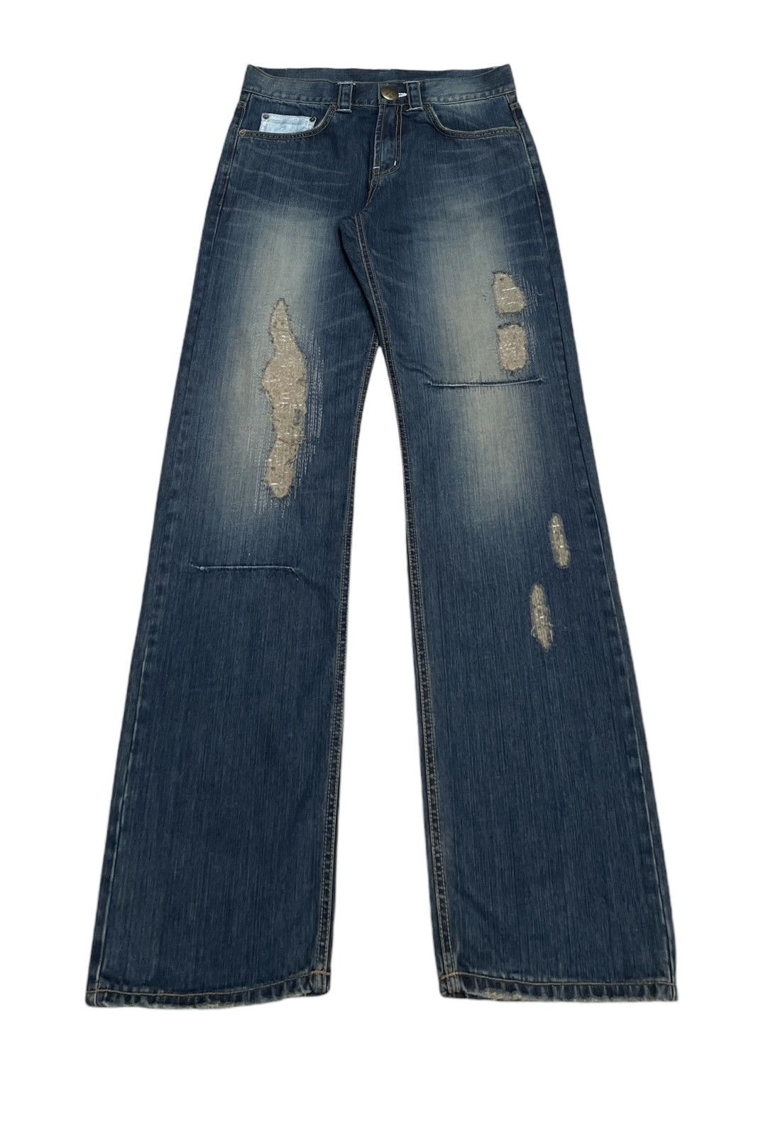 If Six Was Nine × Japanese Brand × Vintage Rare Design Vintage Japanese Brand Unfinished Jeans 2000s Size US 33 - 1 Thumbnail