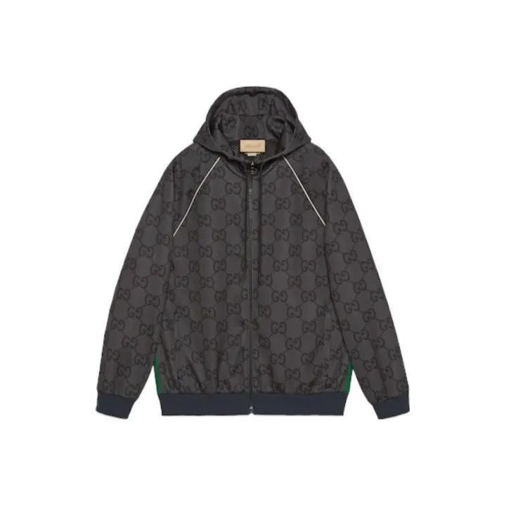 Gucci Gucci Logo Printed Hooded Jacket for Men-2507 Size US XXS / EU 40 - 1 Thumbnail