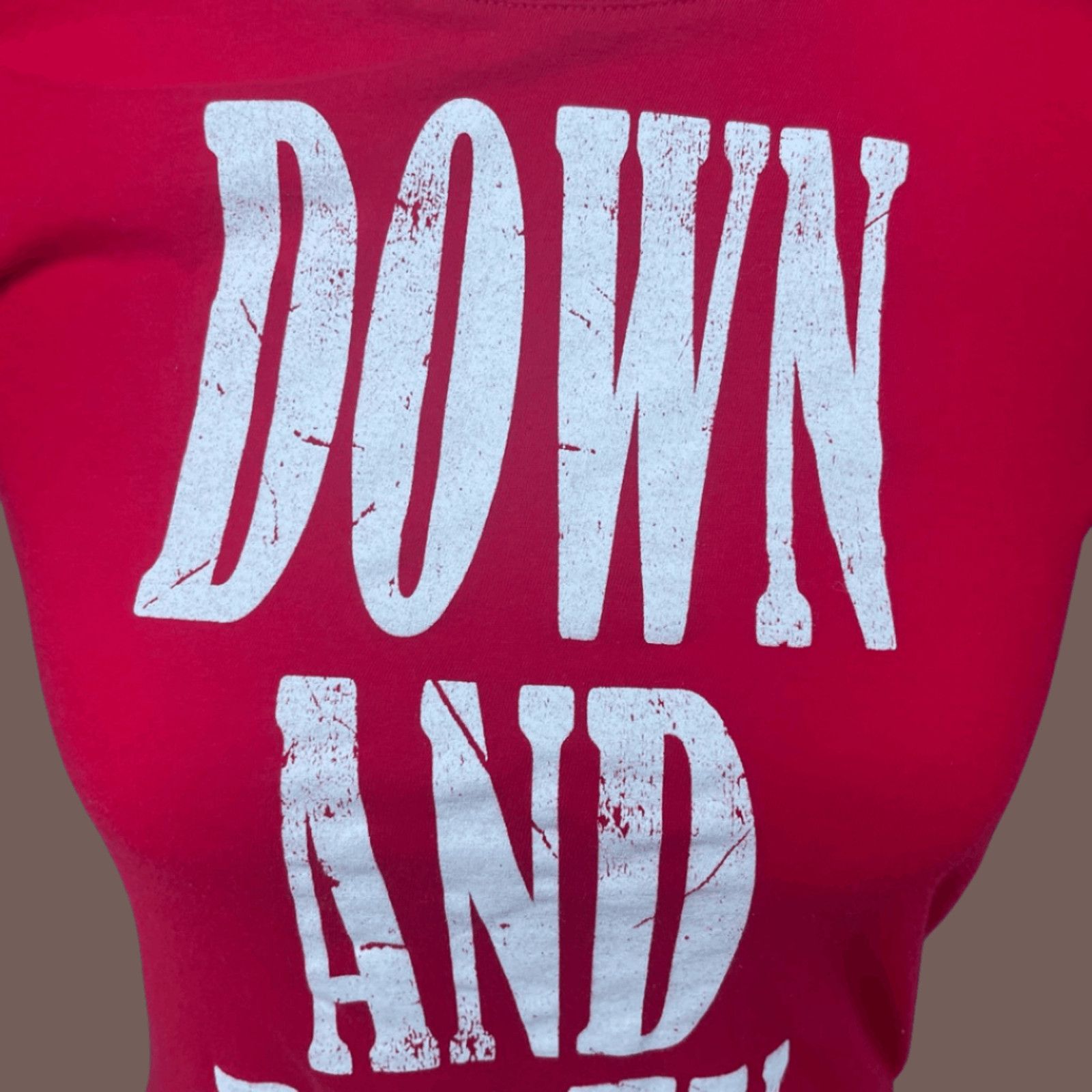 Vintage VTG Graphic Tee | Pima Apparel Red Novelty | Y2K Cringecore Size M / US 6-8 / IT 42-44 - 4 Thumbnail
