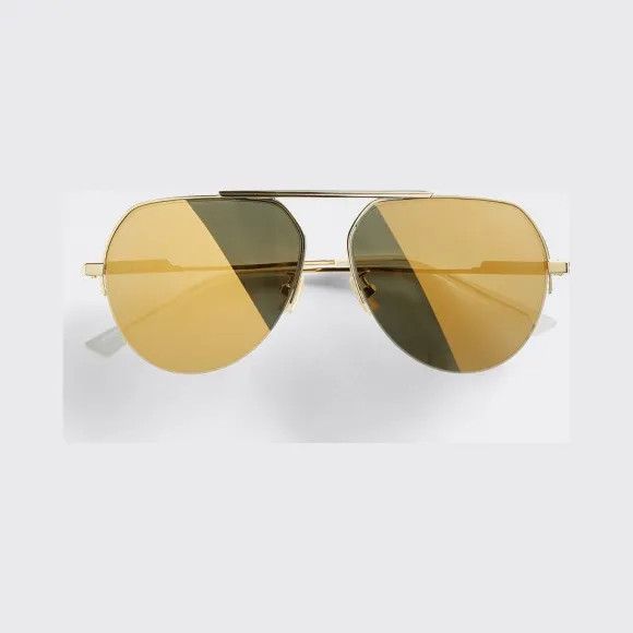 Bottega Veneta o1loc1c1224 Size: OS / 691532 Classic Gold Glasses in Gold Size ONE SIZE - 1 Thumbnail
