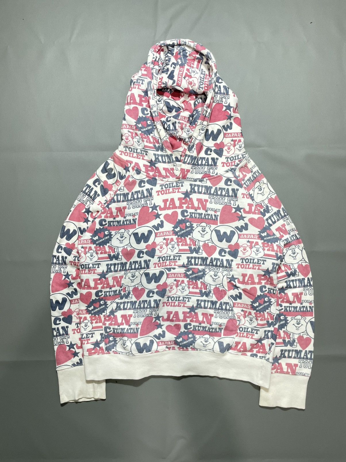 Hysteric Glamour Japanese brand Kumatan Toilet Hoodie printed hysteric style Size L / US 10 / IT 46 - 1 Thumbnail