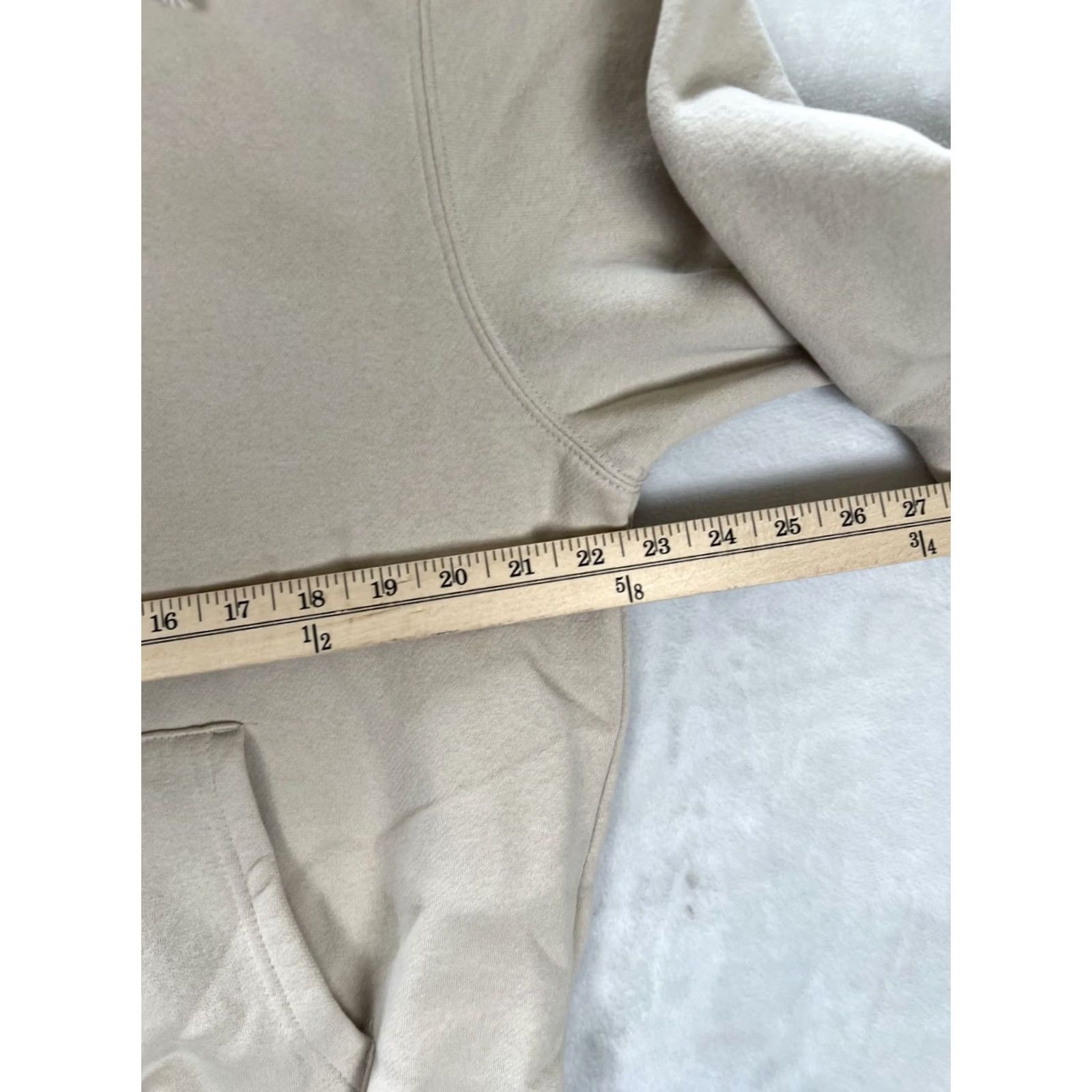 Vintage Poppi Hoodie Mens M Beige Graphic Print Fleece Pullover with Hooded Kangaroo Pocket Size US M / EU 48-50 / 2 - 4 Thumbnail