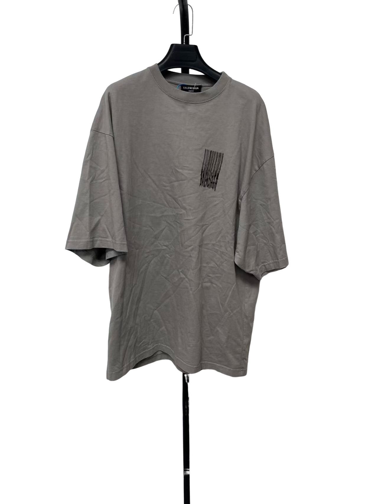 Balenciaga Balenciaga Barcode Logo Unifit T-Shirt XXS Size US XXS / EU 40 - 1 Thumbnail