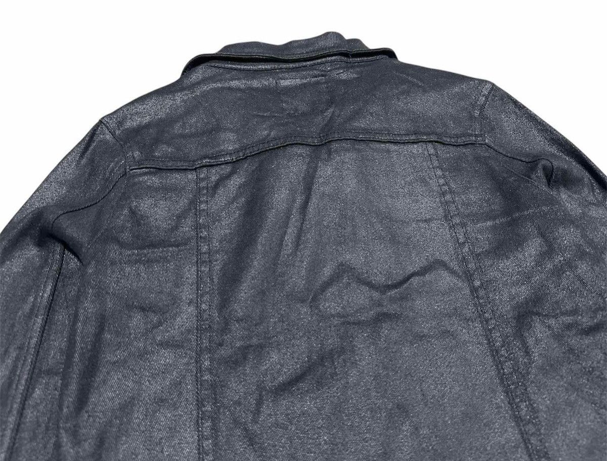 If Six Was Nine 🔥Rare Y2K Seana Waxed Black Trucker Jacket Goth Punk Size US L / EU 52-54 / 3 - 10 Thumbnail