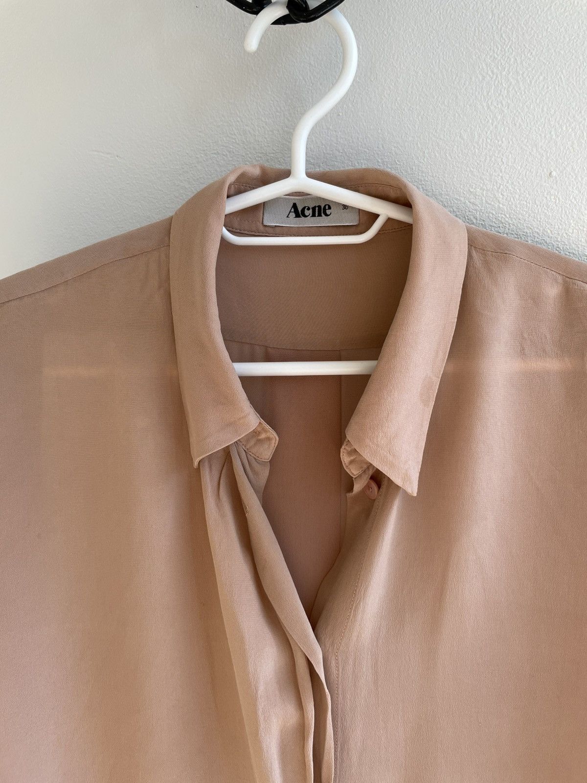 Acne Studios × Designer Acne Studios Silk Blouse Top blouse Front Sleeveless Vest Size XS / US 0-2 / IT 36-38 - 3 Thumbnail
