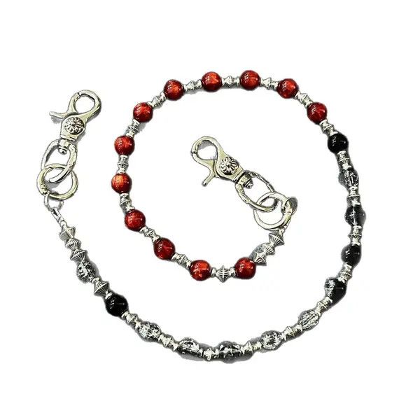 Jewelry Beaded Wallet Chain with Bandana Holder Size ONE SIZE - 5 Thumbnail
